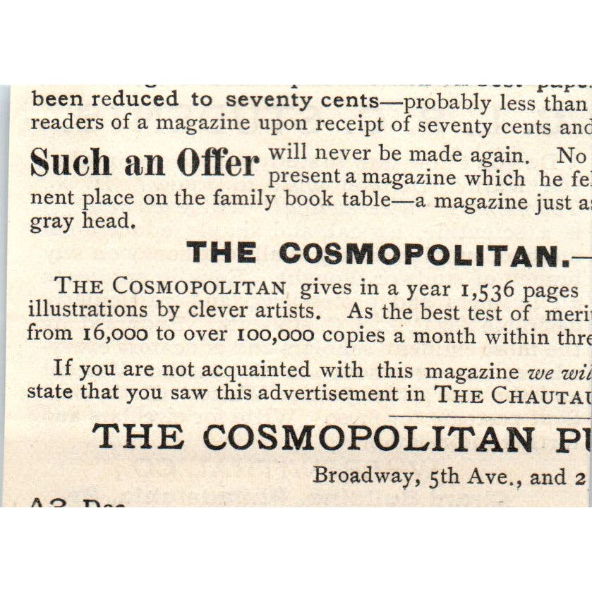 Townsend's Wherewithal for CLSC Students Advertisement 1890 Victorian Ad AE8-CH9