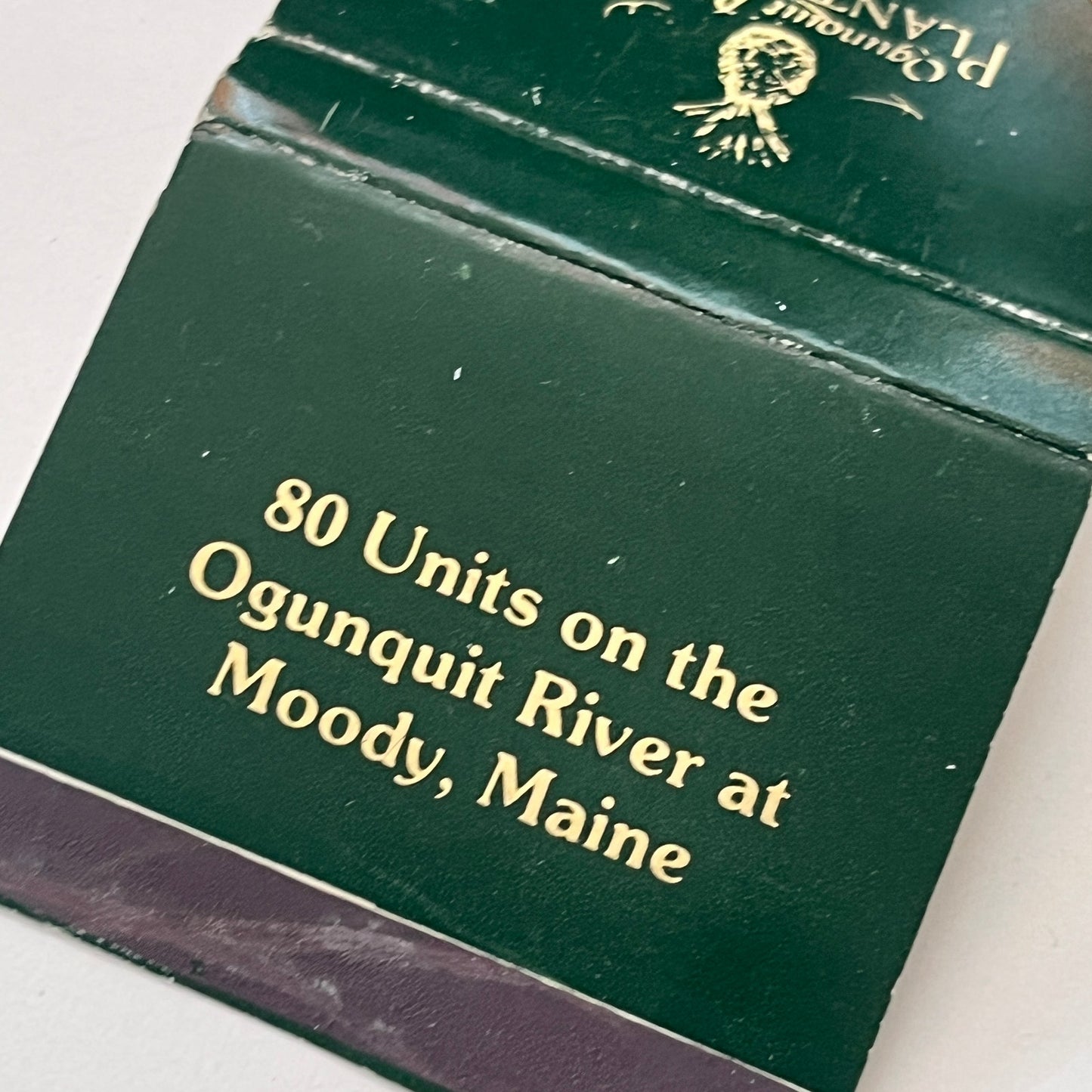 Ogunquit River Plantation Moody Maine Vintage Matchbook Cover TB8-MB-12