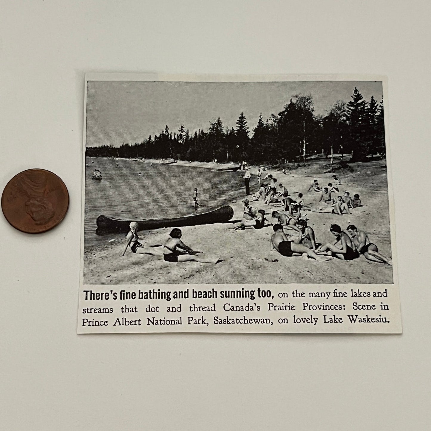Lake Waskesiu Prince Albert National Park SK 1941 Magazine Picture SAG4-M2
