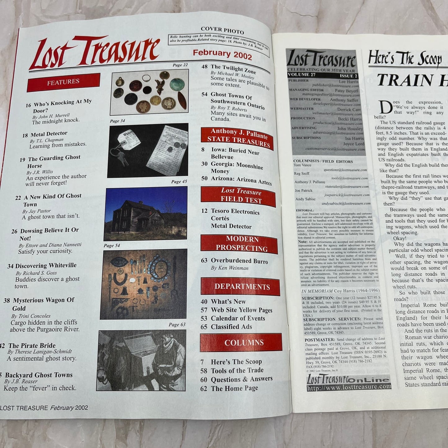 2002 Feb - Lost Treasure Magazine - Treasure Hunting Gold Prospecting M14