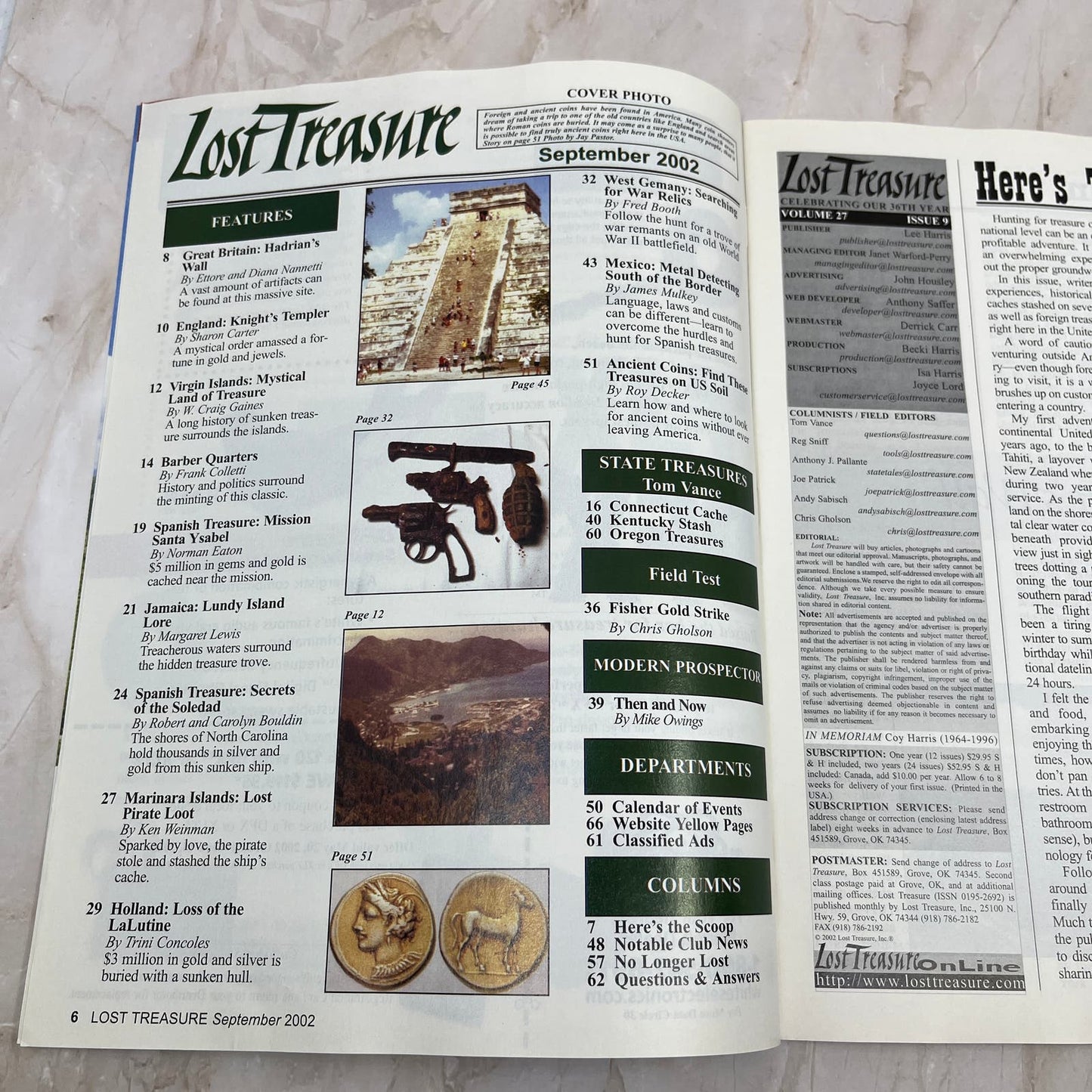 2002 Sept - Lost Treasure Magazine - Treasure Hunting Gold Prospecting M14