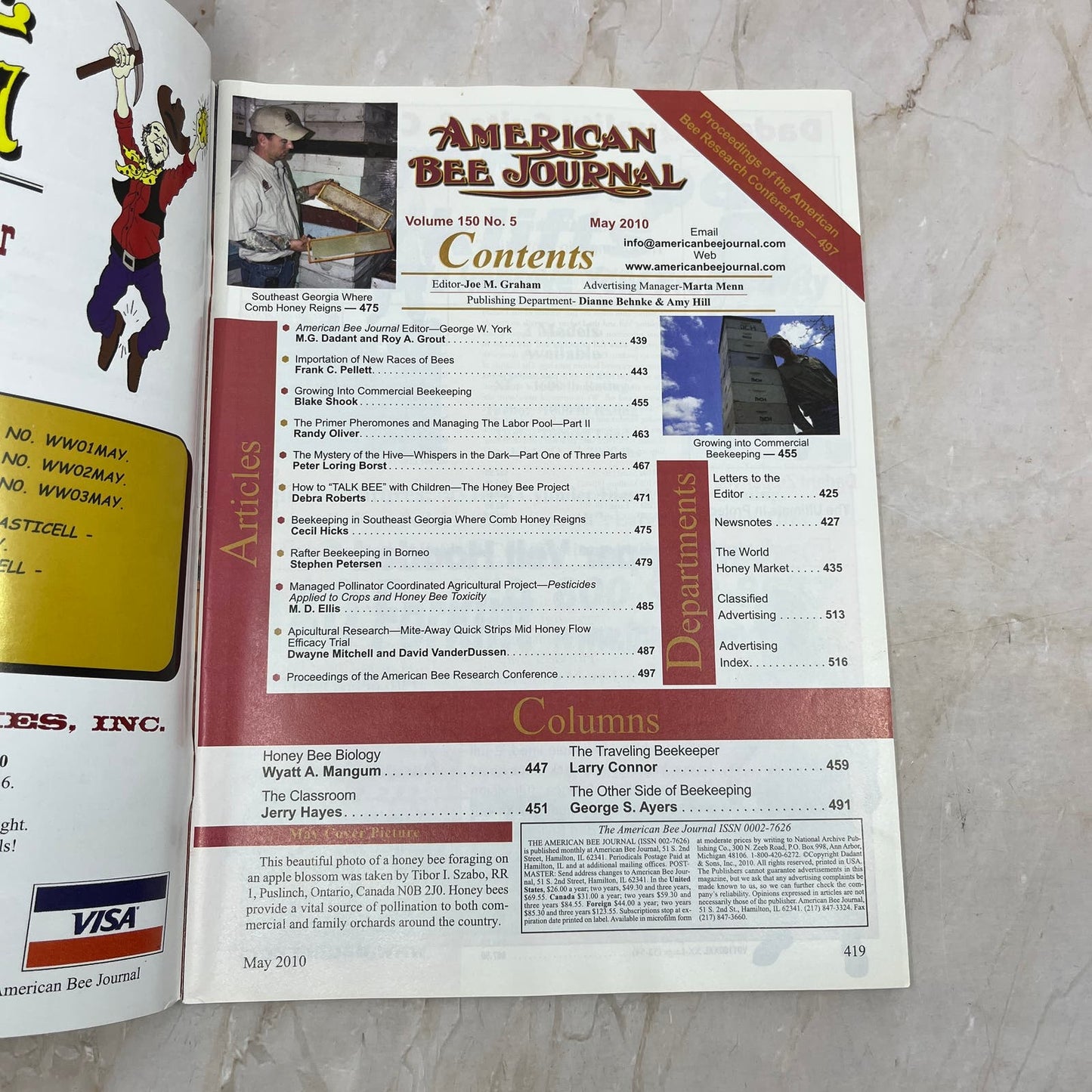 2010 May - American Bee Journal Magazine - Bees Beekeeping Honey M9