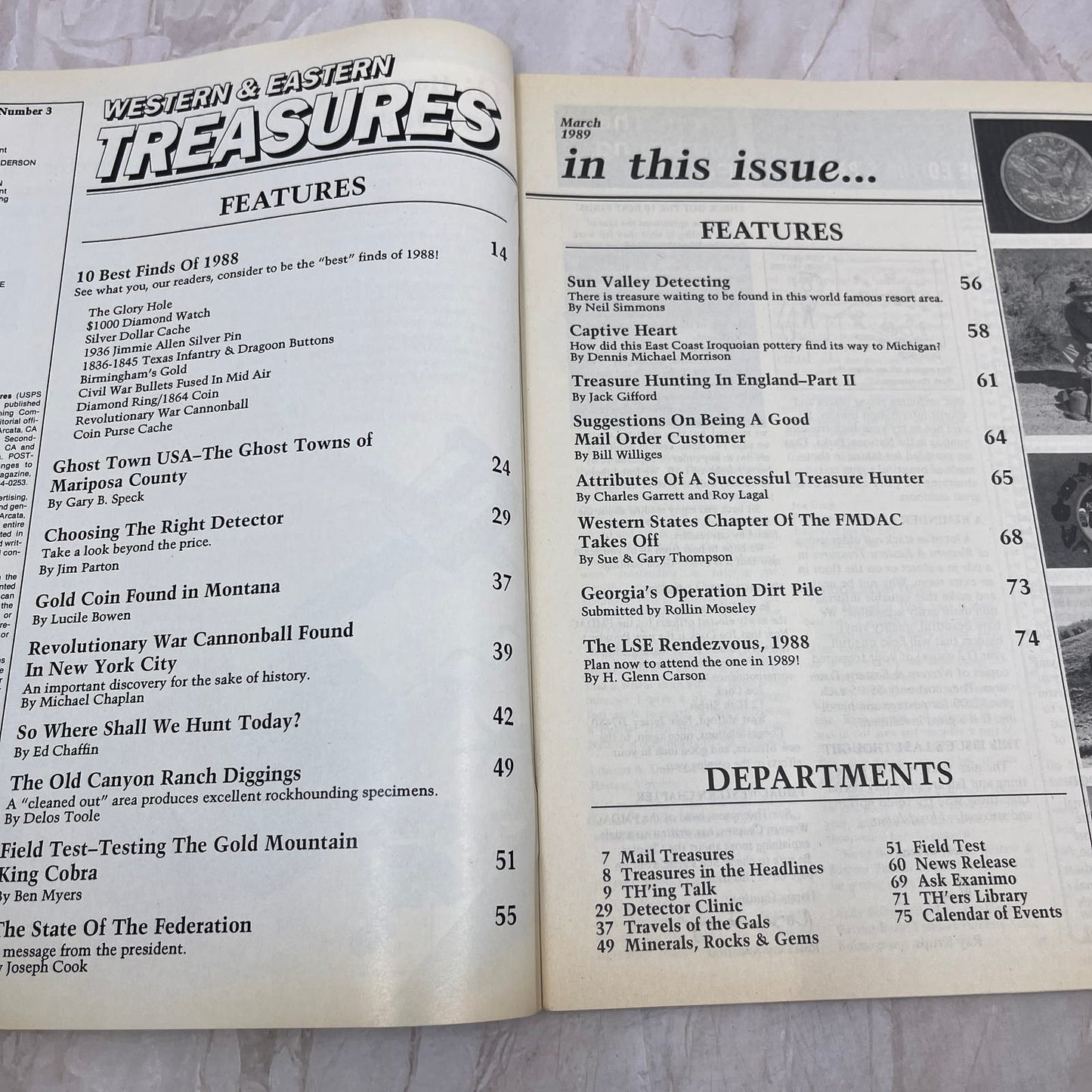 1989 March - Western & Eastern Treasures Magazine - Treasure Hunting Gold M11