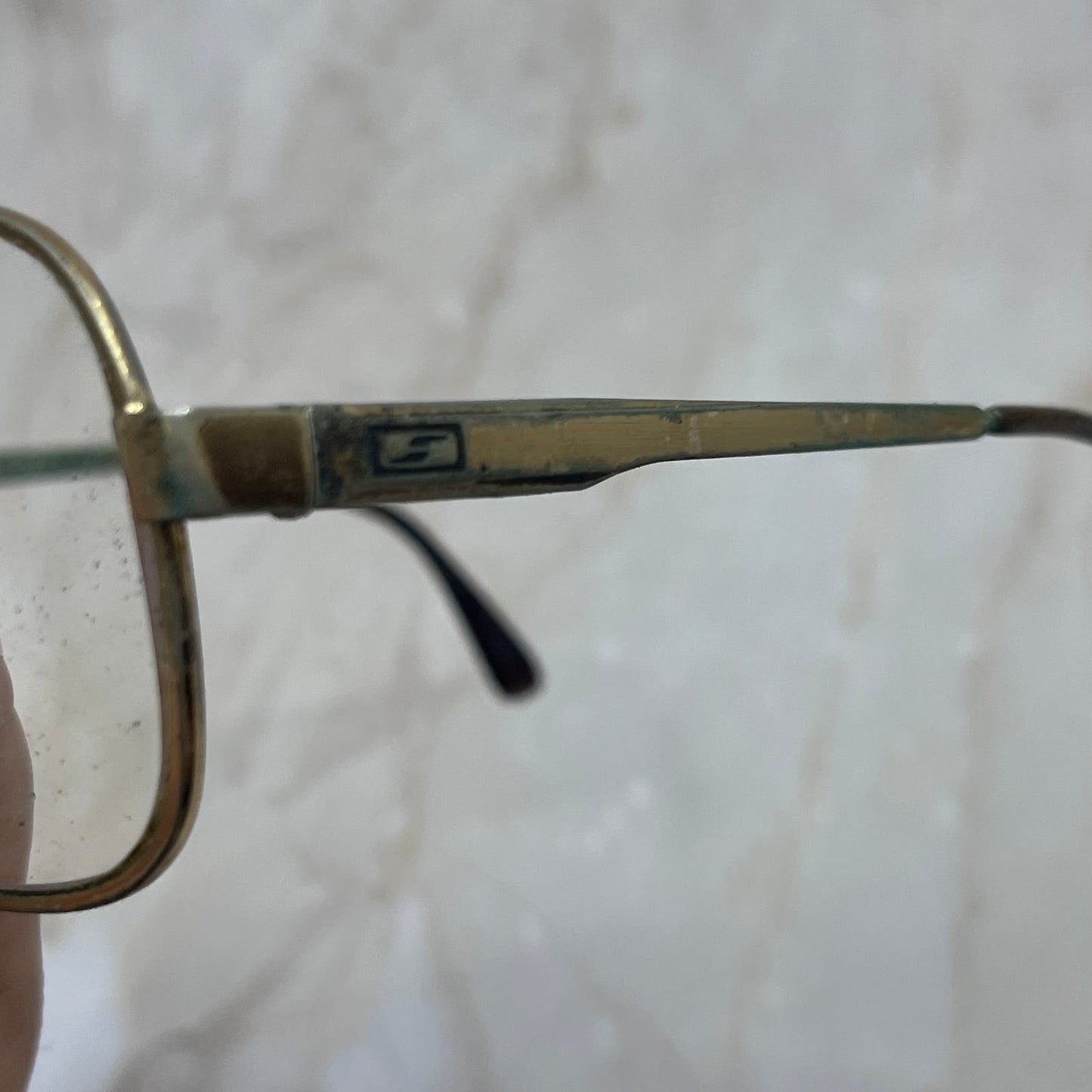Retro Men’s Saiflo Gold Tone Aviator Sunglasses Eyeglasses Frames TD7-G6-1