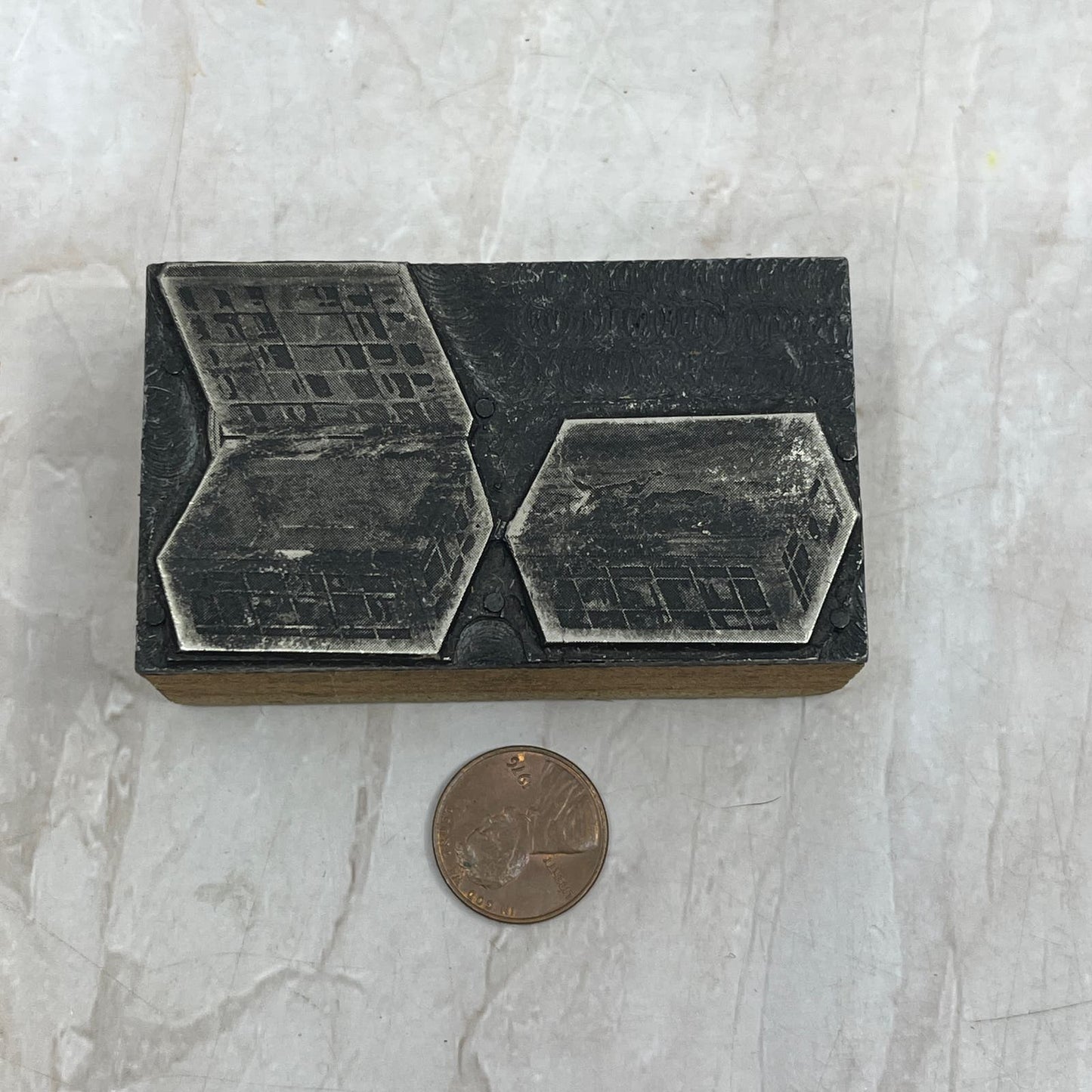 Open and Shut Box - Vintage Letterpress Printers Block Plate TG8