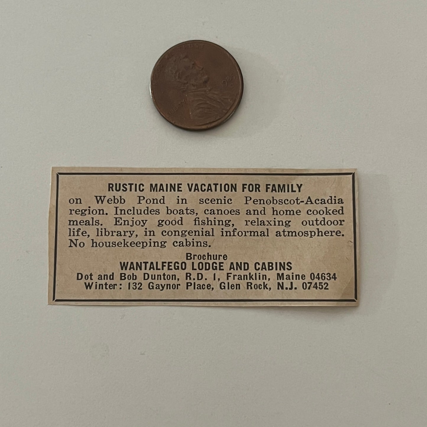 Wantalfego Lodge and Cabins Dot Dunton Glen Rock NJ 1971 Magazine Ad SAG4-S17