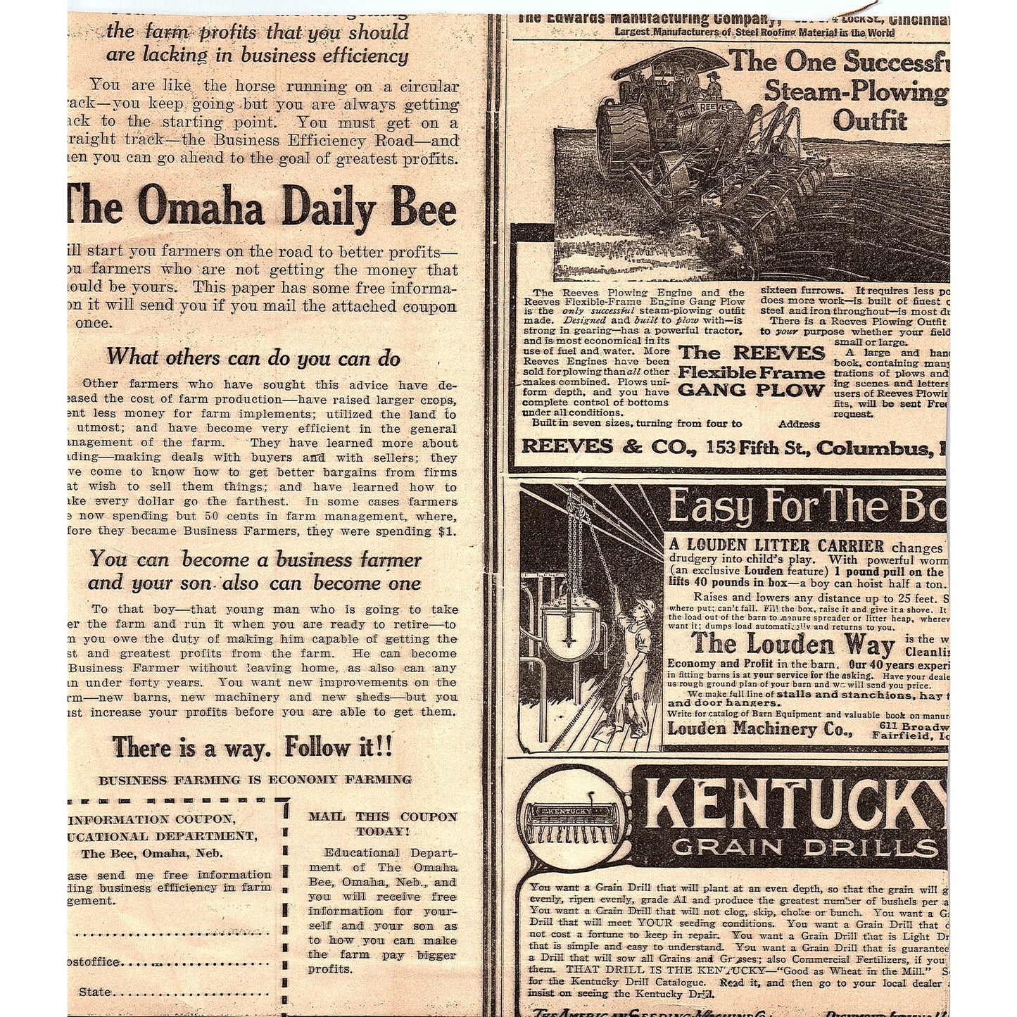 Farm Power Man Shucking Corn Antique Magazine Cover Art Print 8x9 V10