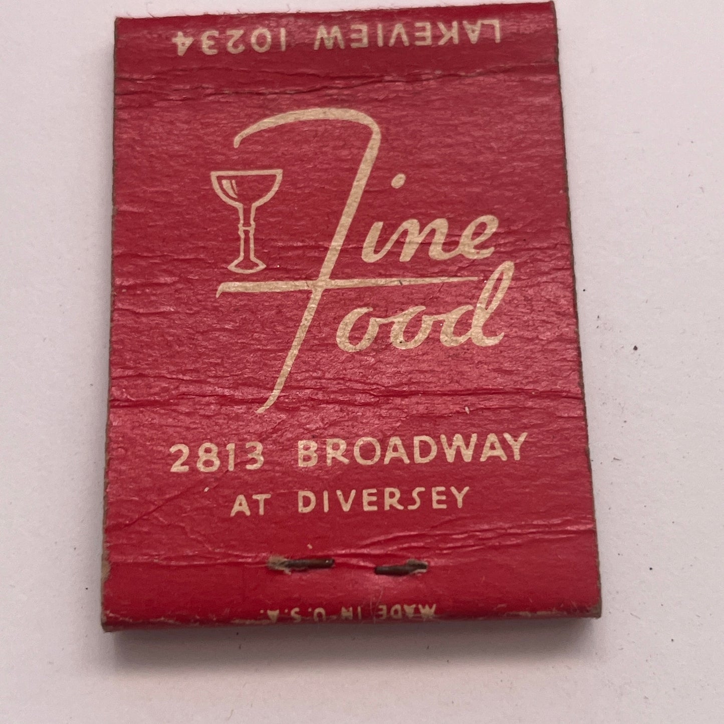 The Famous Door Fine Food 2813 Broadway NY Vintage Matchbook Cover TB8-MB2-8