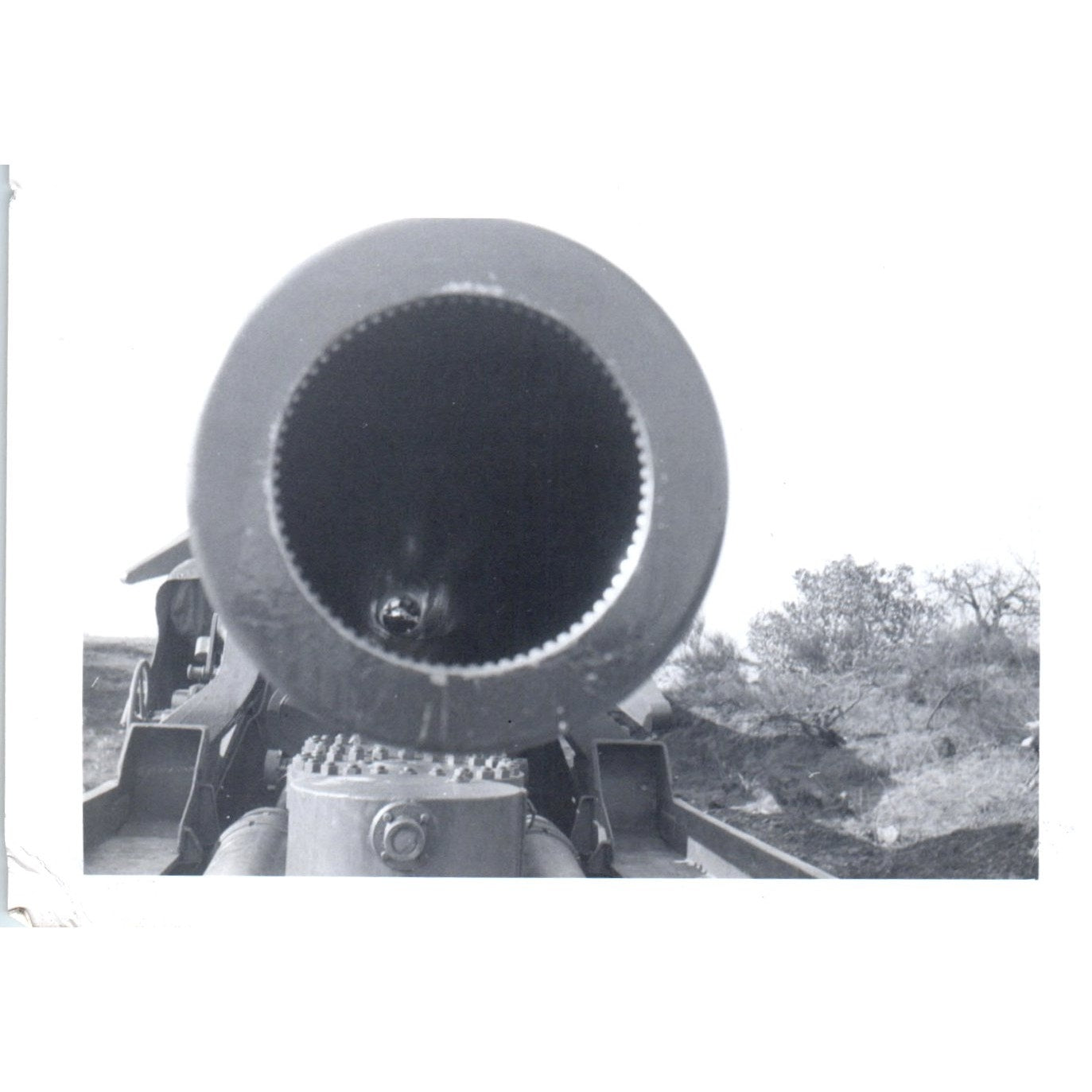 280mm Artillery Cannon Front View Postwar Europe c1954 Army Photo AF1-AP5