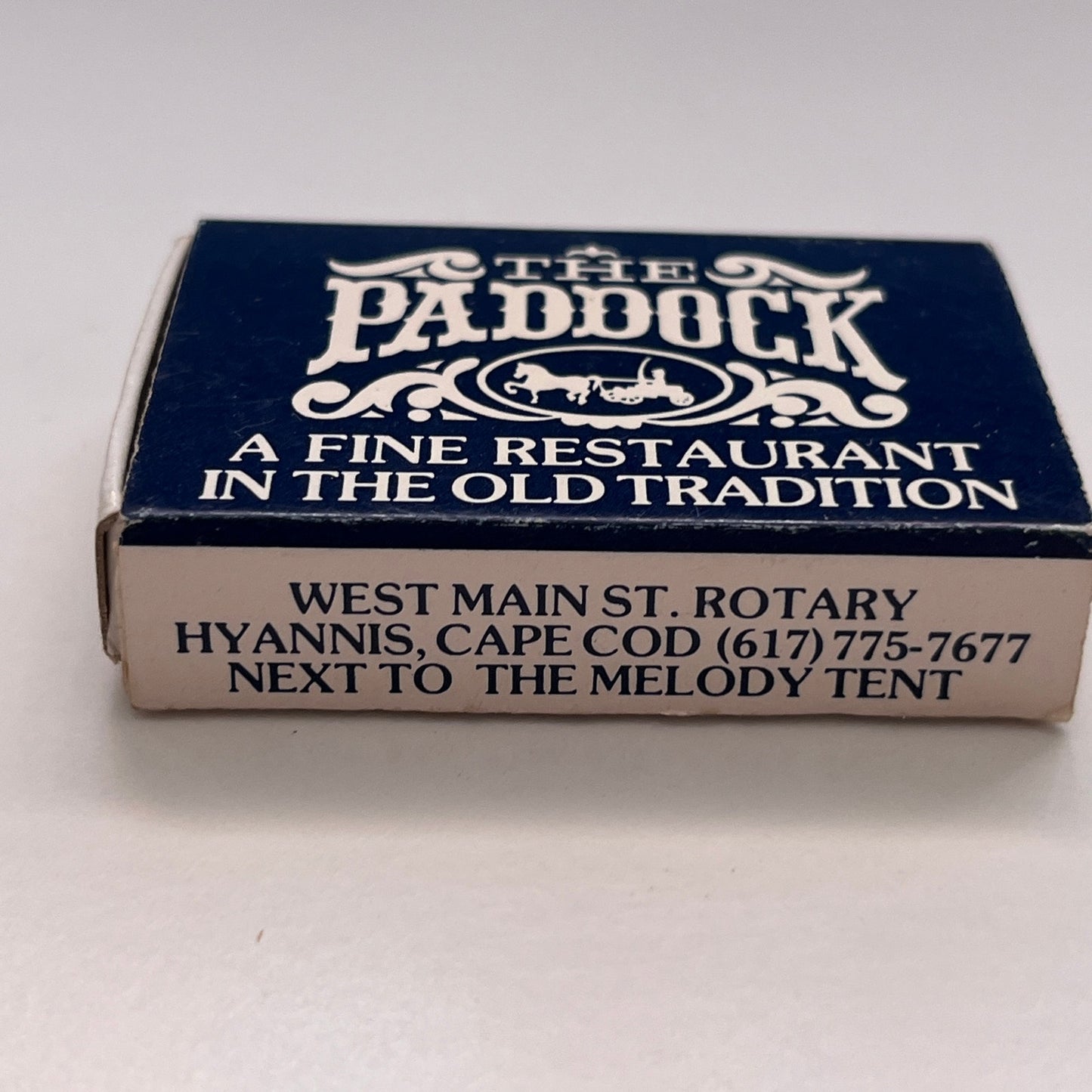 The Paddock Restaurant Hyannis Cape Cod Vintage Matchbook TB6-MB3