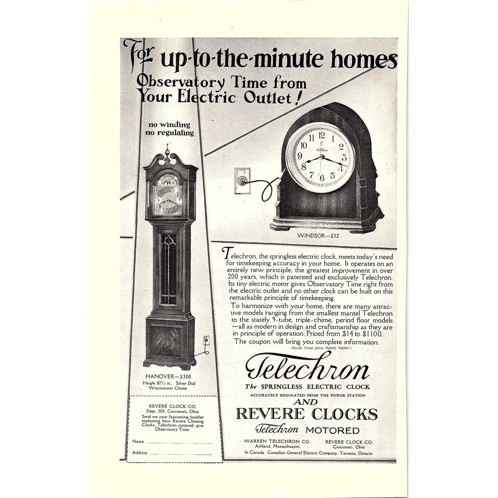 Revere store Clock