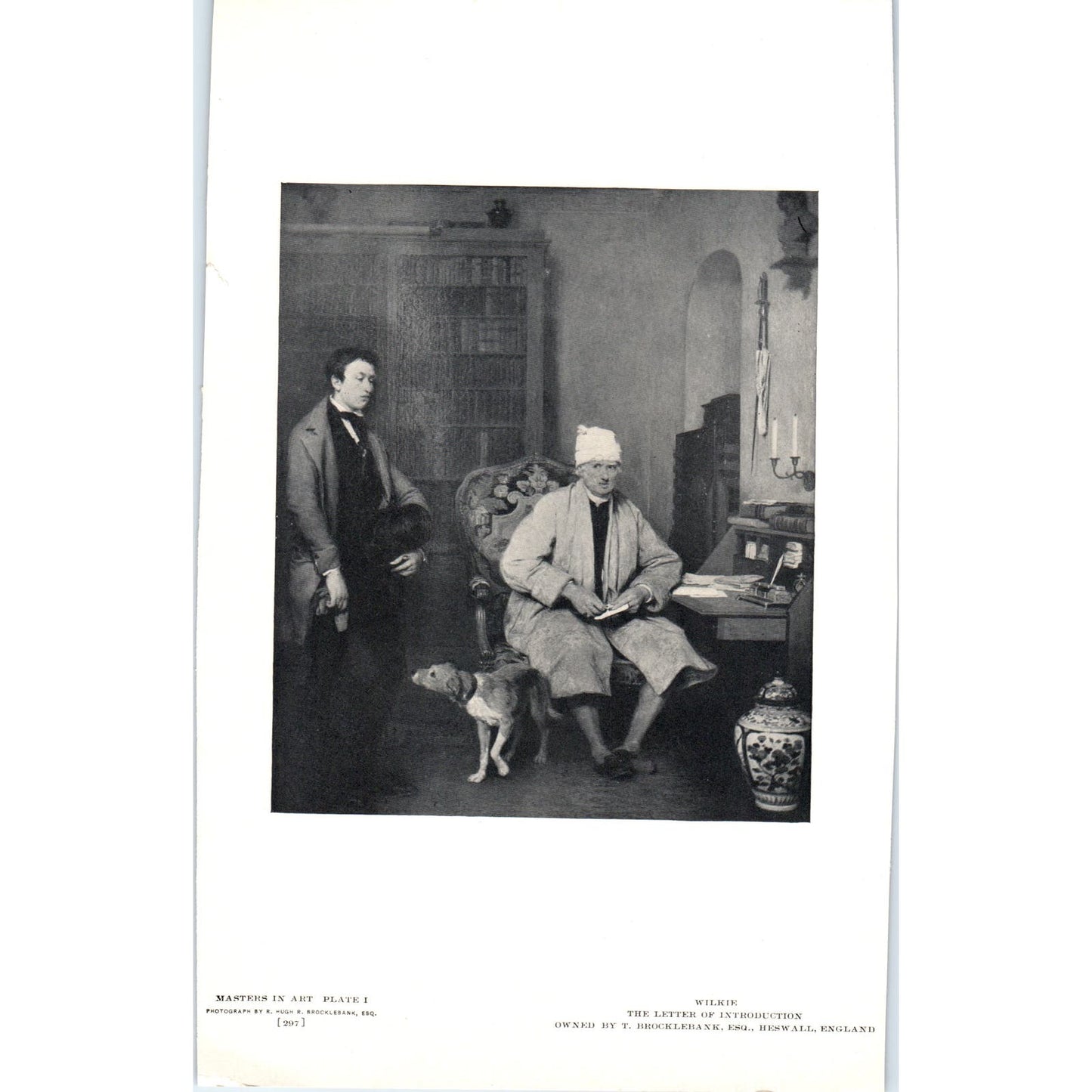 The Letter of Introduction - Wilkie c1905 Art Print D16