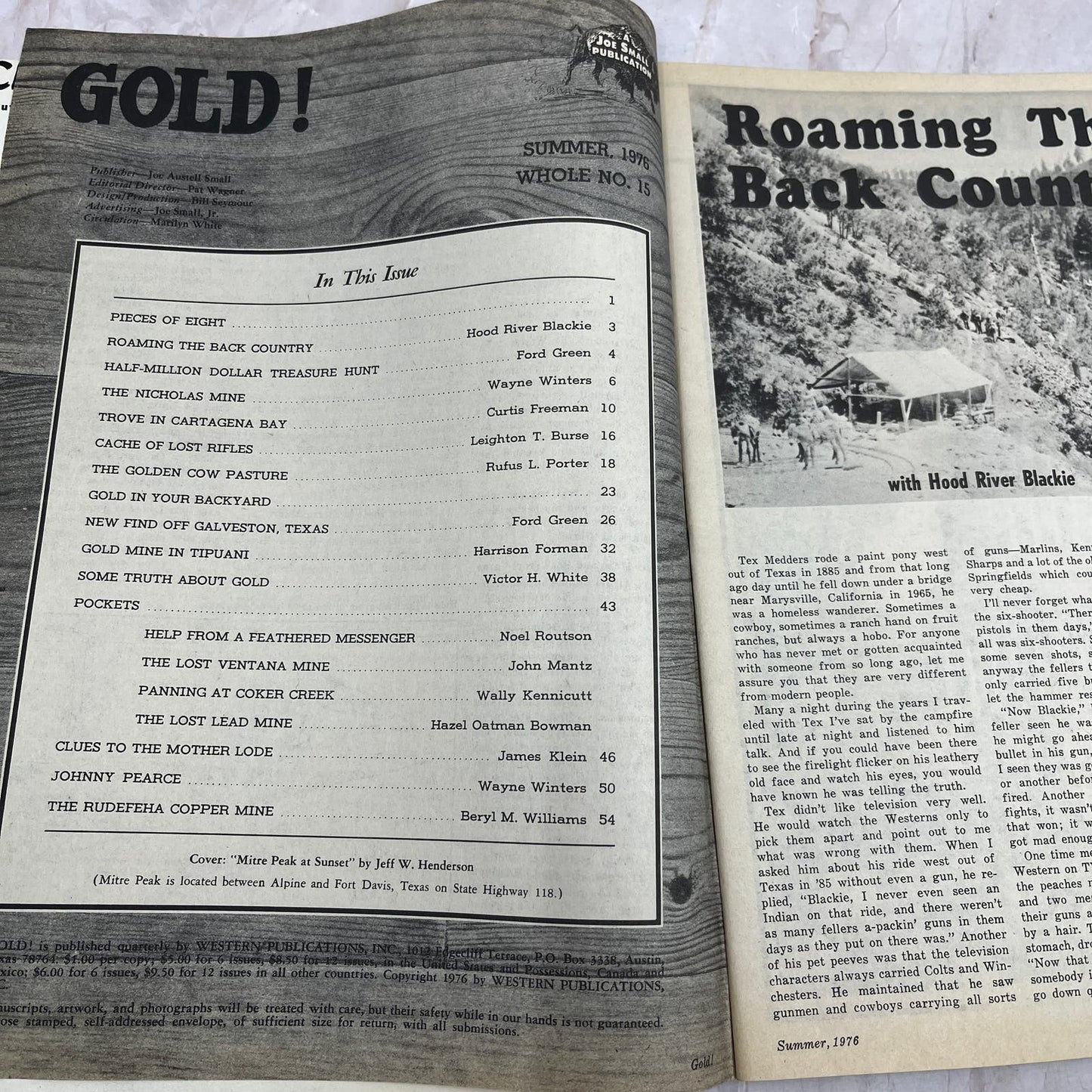1976 Summer - Gold! Magazine - Treasure Hunting Metal Detecting Prospecting M13