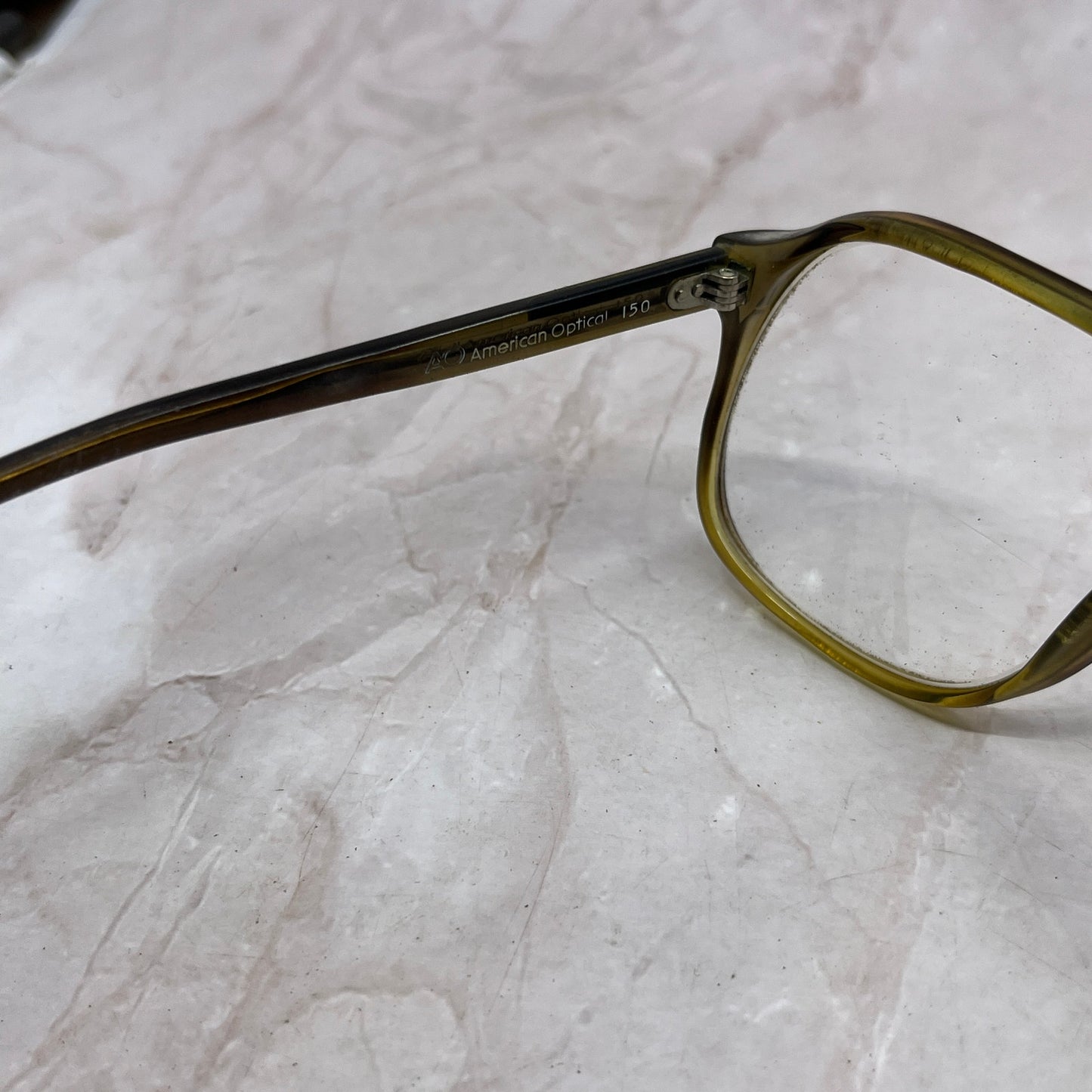Retro American Optical 150 Acrylic Aviator Sunglasses Eyeglasses Frame TG7-G3-10