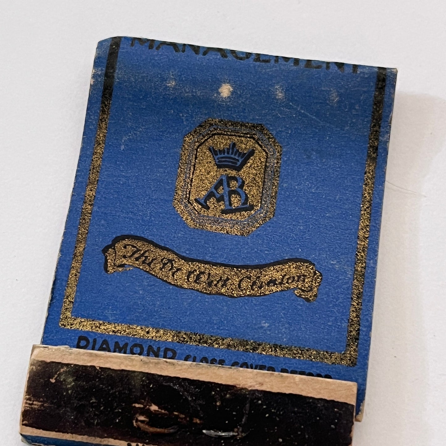 The DeWitt Clinton Hotel Albany NY Vintage Matchbook Cover TB8-MB3-1