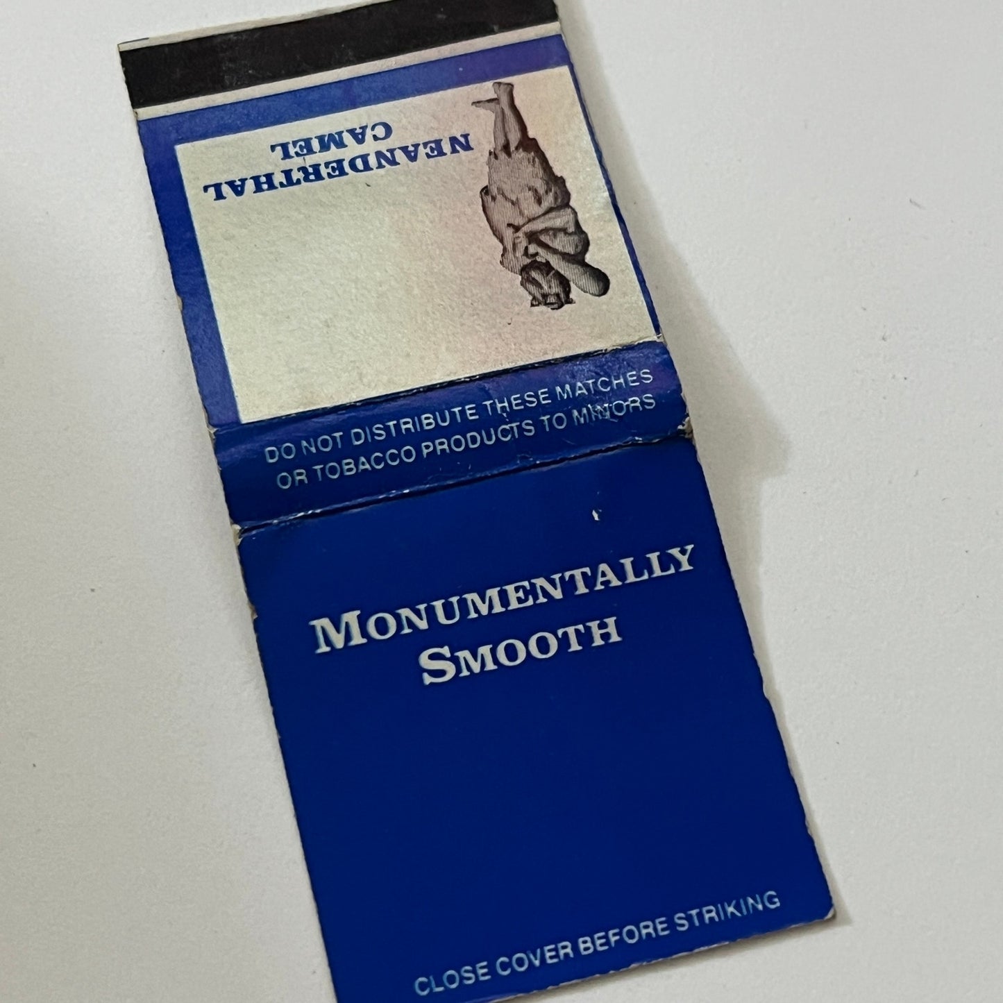 Camel Cigarettes Neanderthal Camel Vintage Matchbook Cover TB6-MB1-13