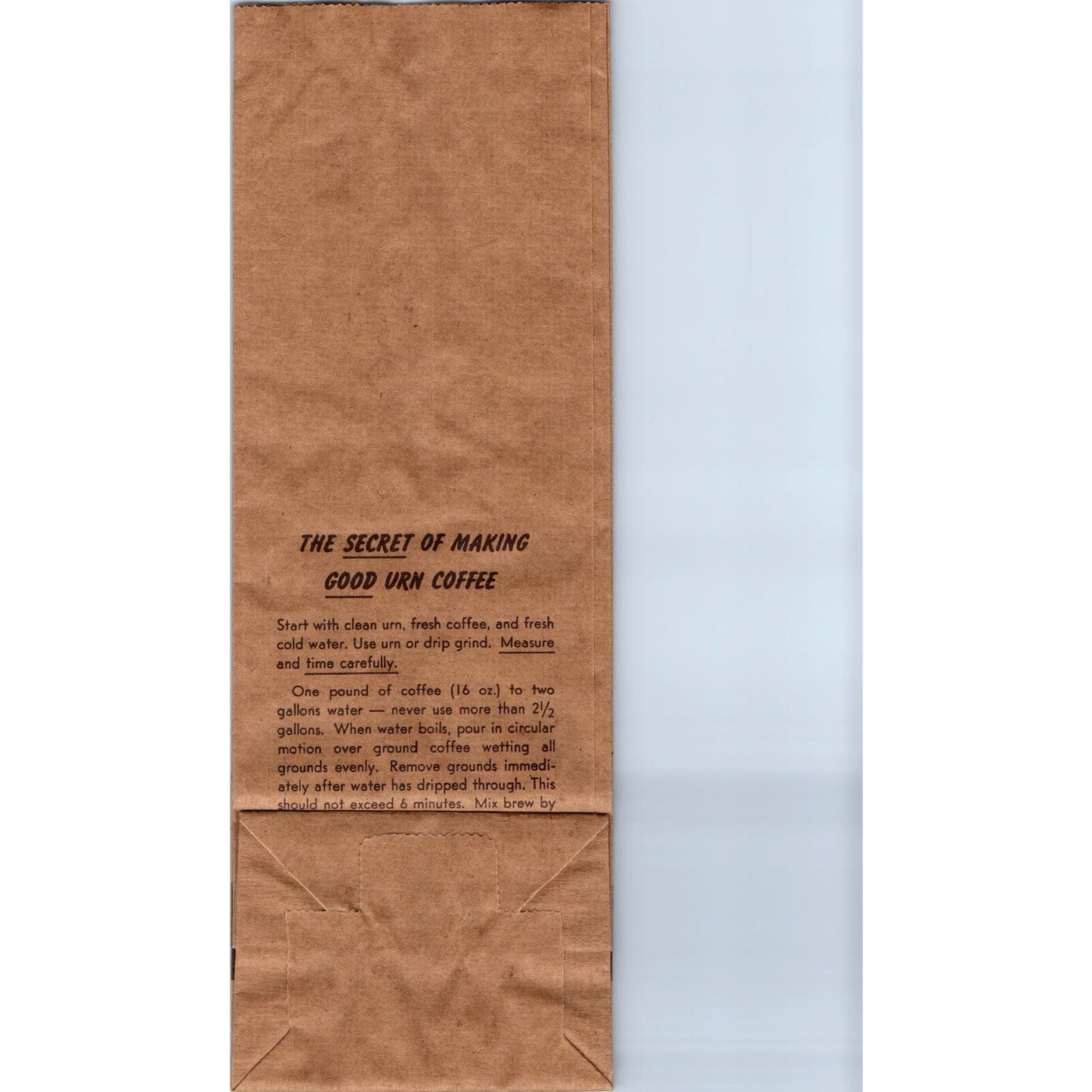Vintage Caravan Coffee Bag The Caravan Co Inc Worcester MA TG8-VW