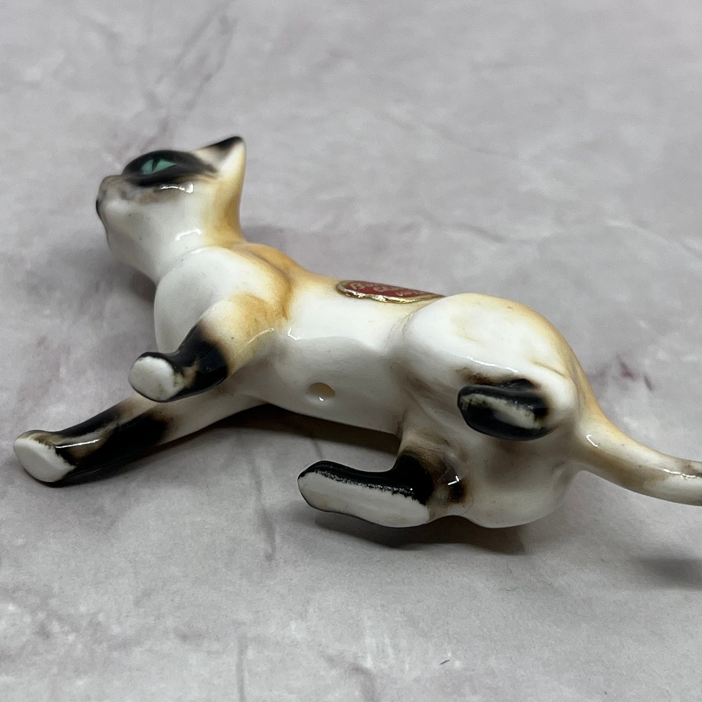 1950s Bone China Siamese Cat Miniature Japan 2.75" SE2-1