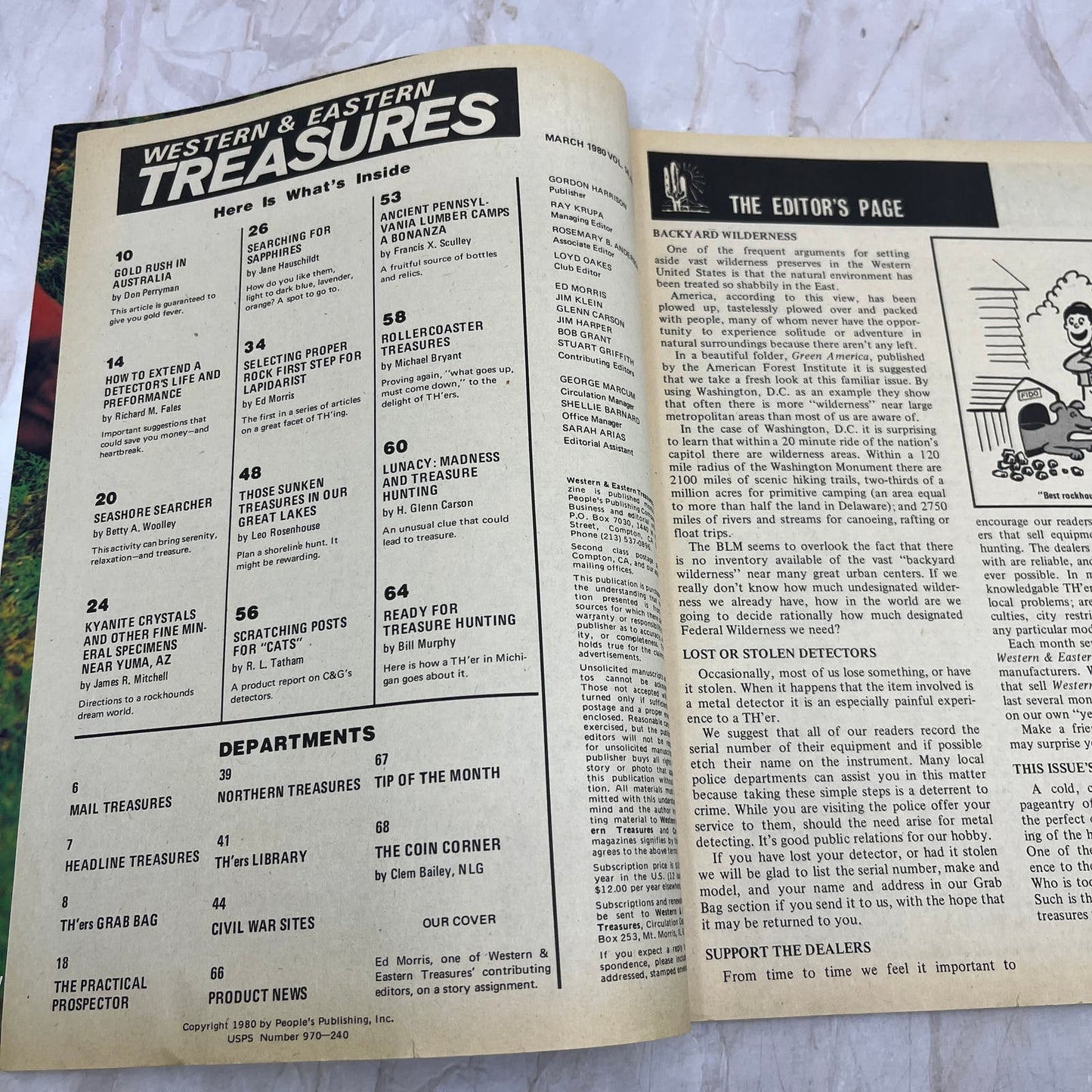 1980 March - Western & Eastern Treasures Magazine - Treasure Hunting Gold M13