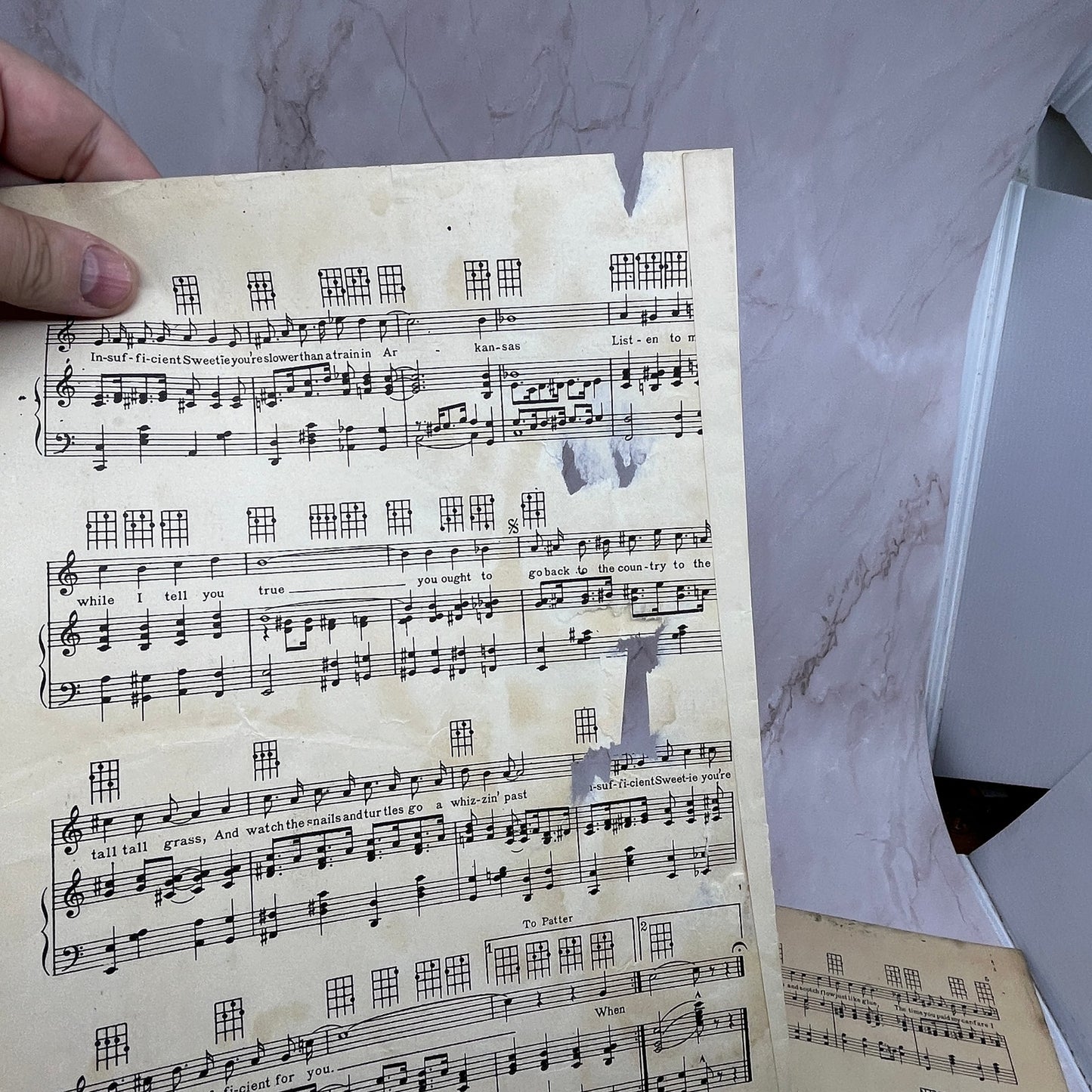Insufficient Sweetie Isham Jones Gil Wells Antique Sheet Music Ti5