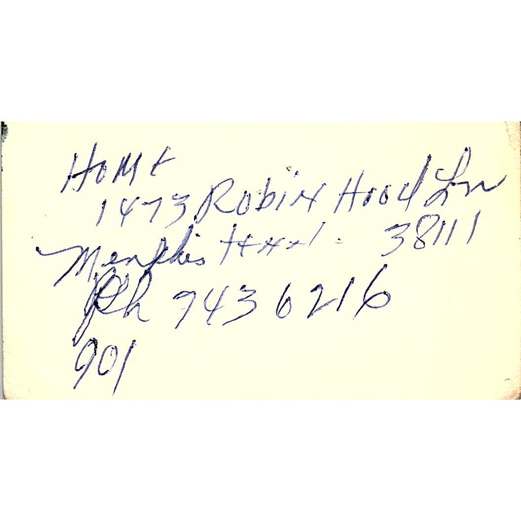 Dill Liles Ltd Clothiers Dillard Square Memphis TN Vintage Business Card SC9-B6