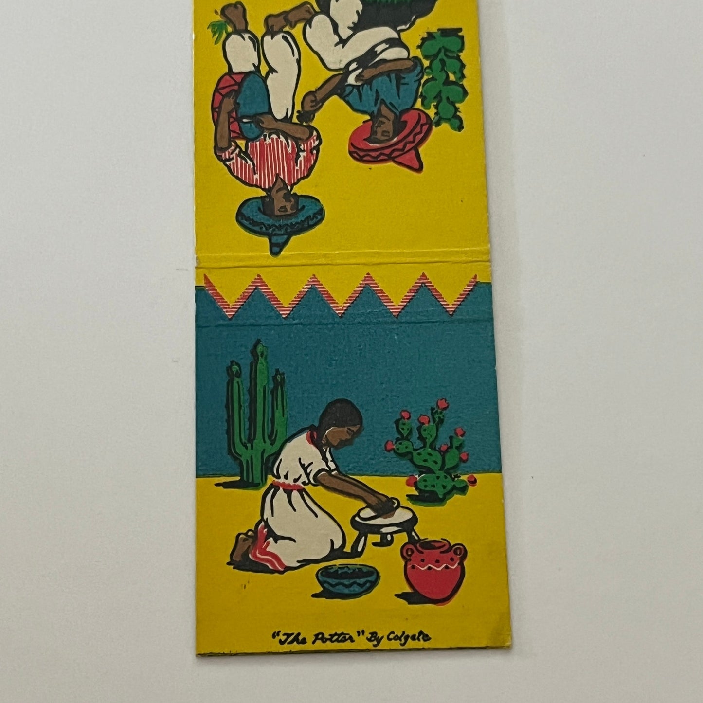 The Potter by Colgate Mexican Southwest Scene Matchbook Cover TB6-MB2-4