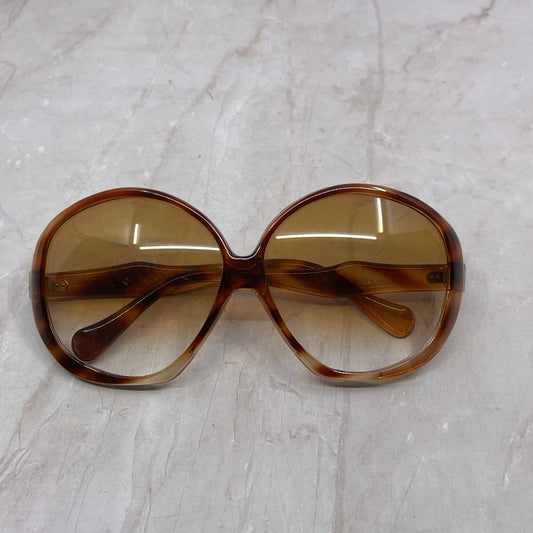 Retro Ladies Oversize Tortoise Shell Japan Round Sunglasses Frames TH9-G2-8