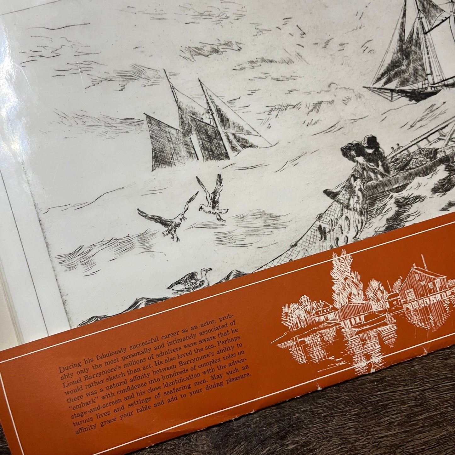 Lionel Barrymore Dinner Mat Set of 4 Navelli Cadillac-Oldsmobile Rome NY V14-1