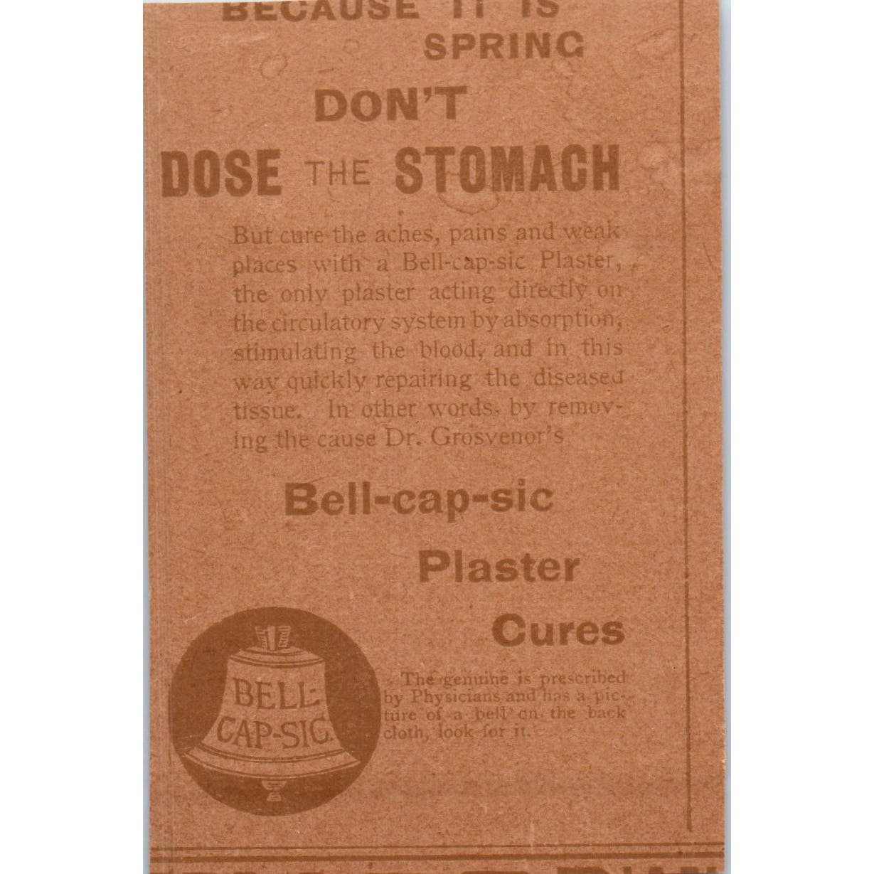 Pond's Extract Cures Pond's Extract Co NY c1890 Victorian Ad AE8-CH8