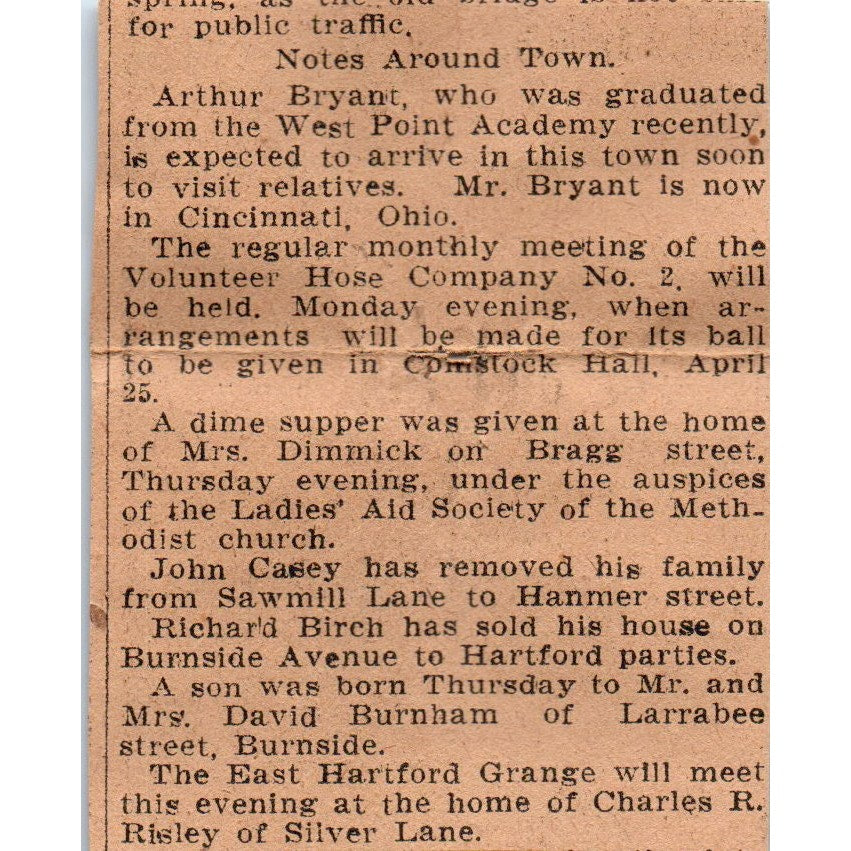 Hartford County Mutual Fire Co F.F. Small & Co 1901 Newspaper Ad AD8-HS6