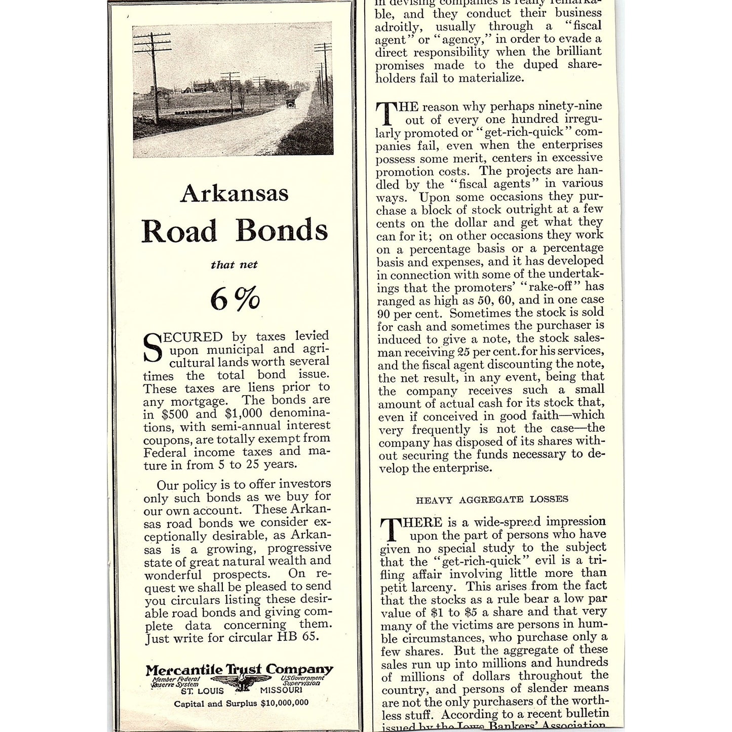 National Bank of Commerce NY Industry is International c1920 Ad AF8-9