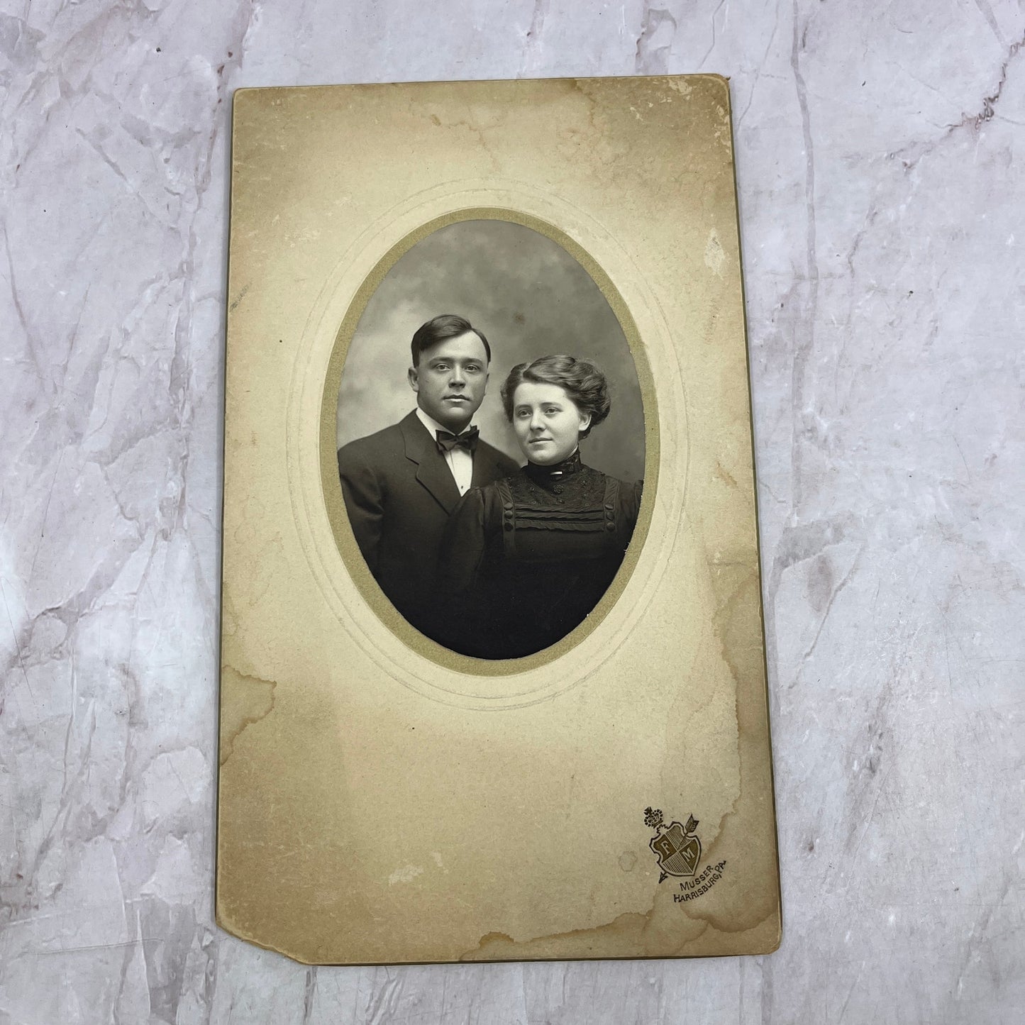 Antique Photo Aunt Ruth & Uncle Willis Morrisson TJ5-EL