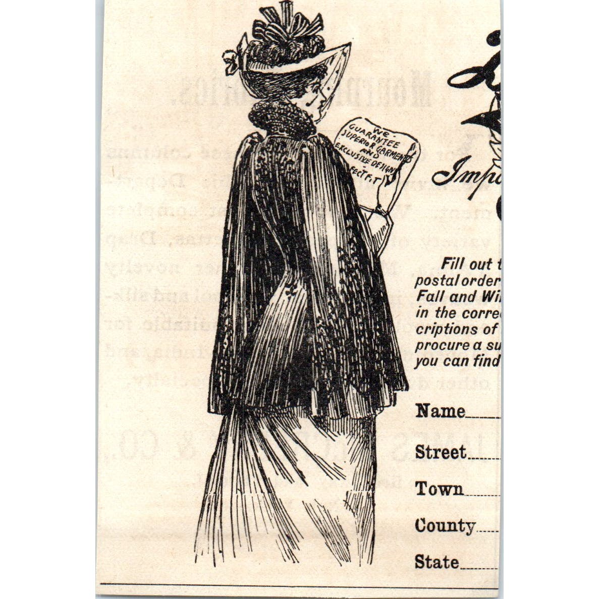 Mourning Fabrics - James McCreery & Co NY c1890 Victorian Ad AE8-CH6