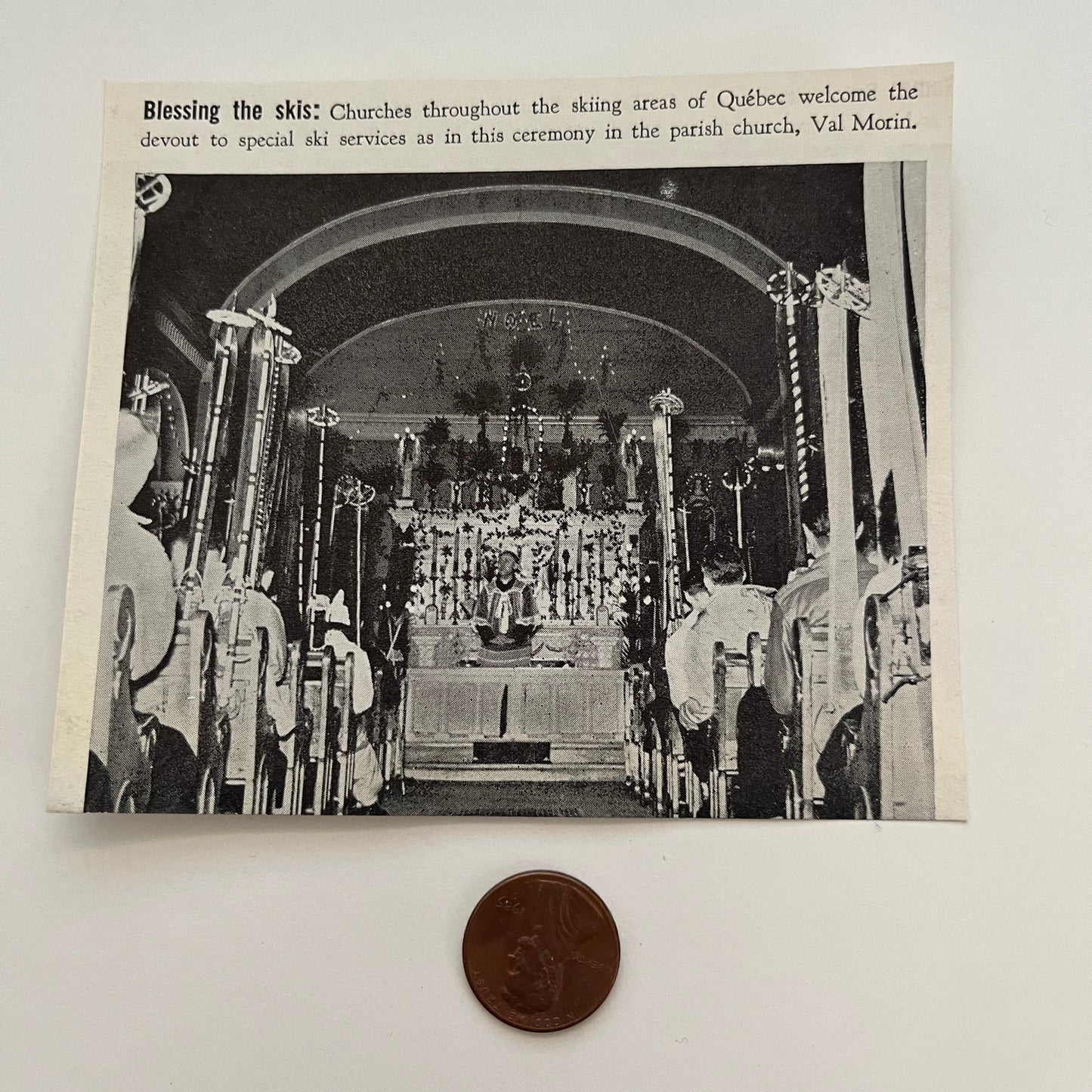 Blessings the Skis Val Morin QB Canada 1941 Magazine Picture SAG4-H2
