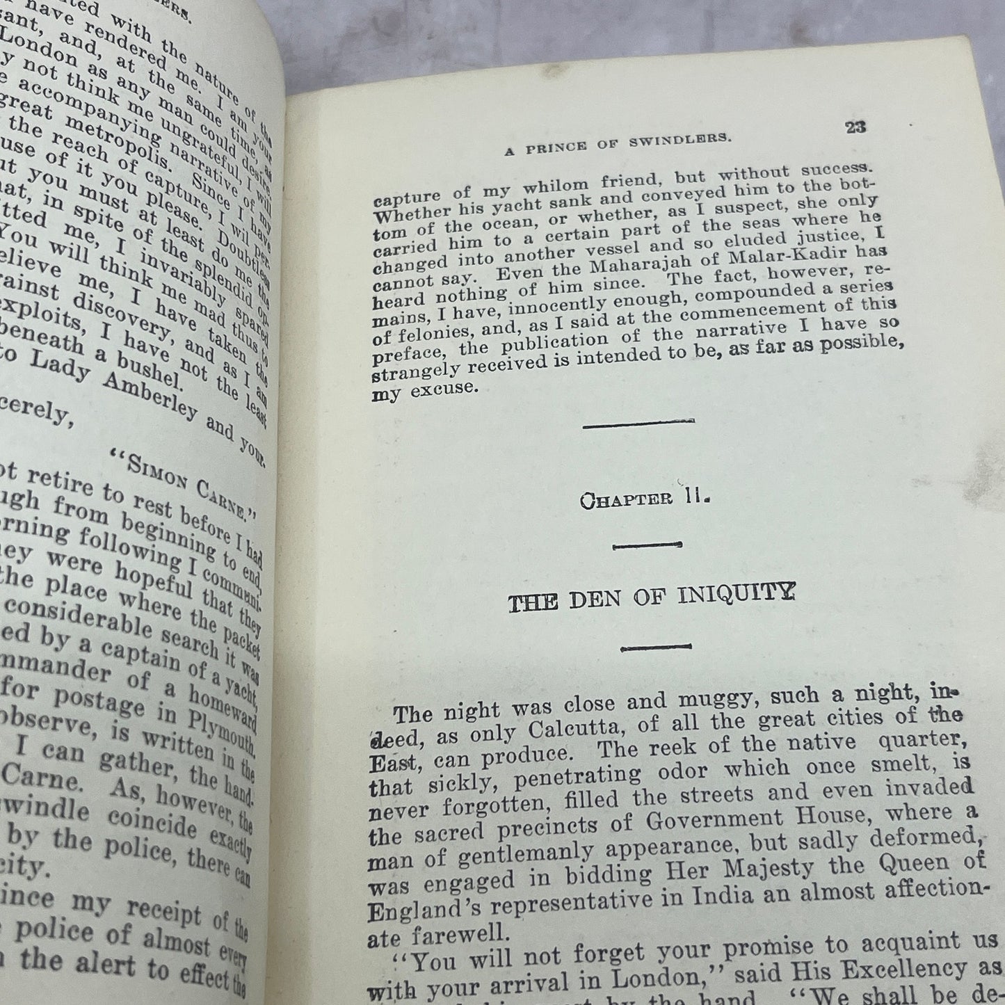1933 The Prince of Swindlers by Guy Boothby TB6-OB