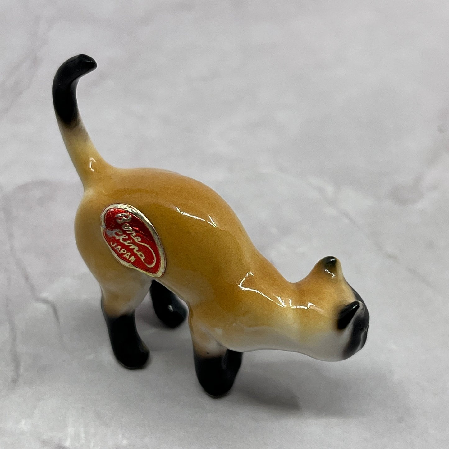 1950s Bone China Siamese Cat Miniature Japan 2" SE2-3