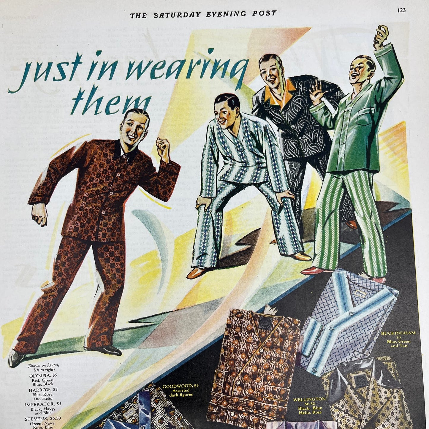 Glovers Brighton-Carlsbad Sleepingwear 2 Pages 1928 Original Advertisement FL6-8