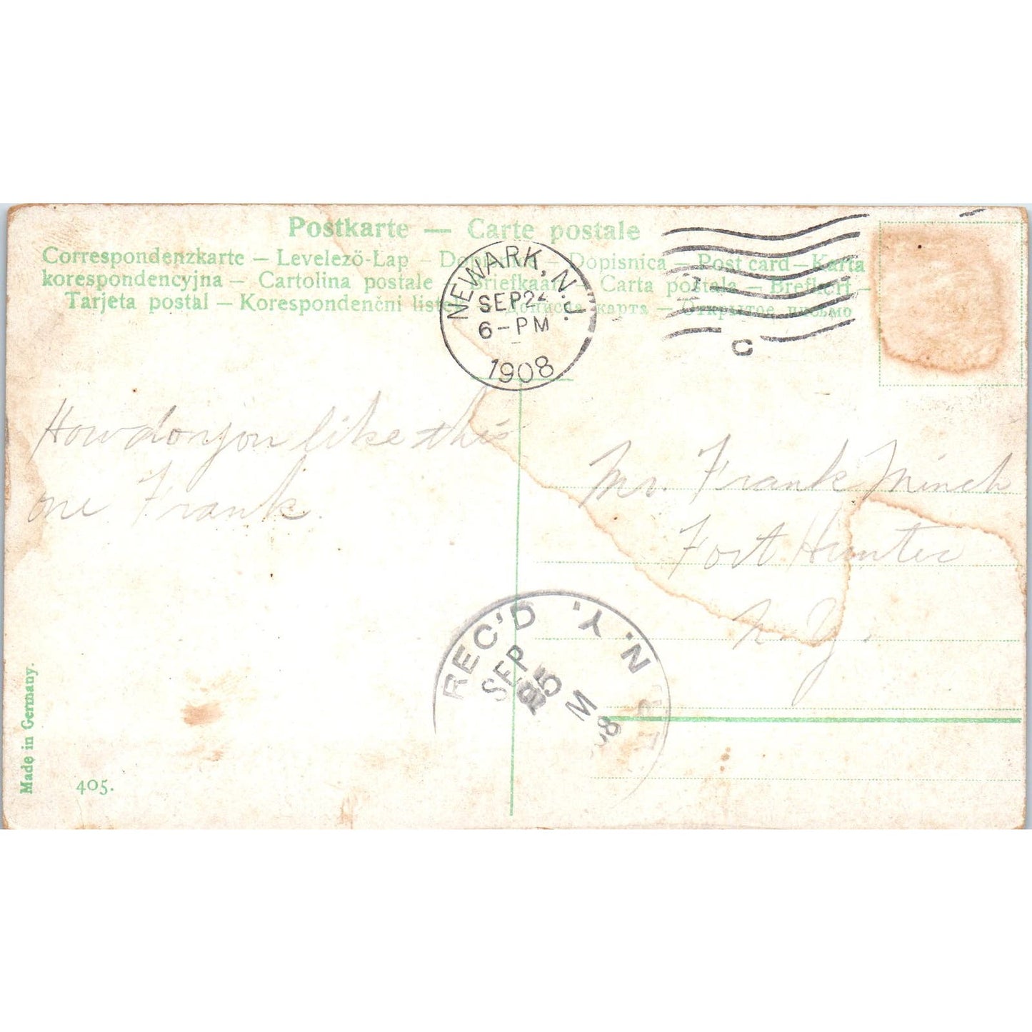 Dog in Dog House With Chickens & Chicks c1908 Postcard PD2