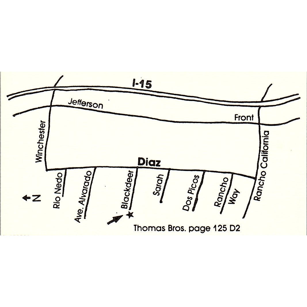 Rich Reeder High Gear Transmissions Temecula CA Vintage Business Card SC9-B8