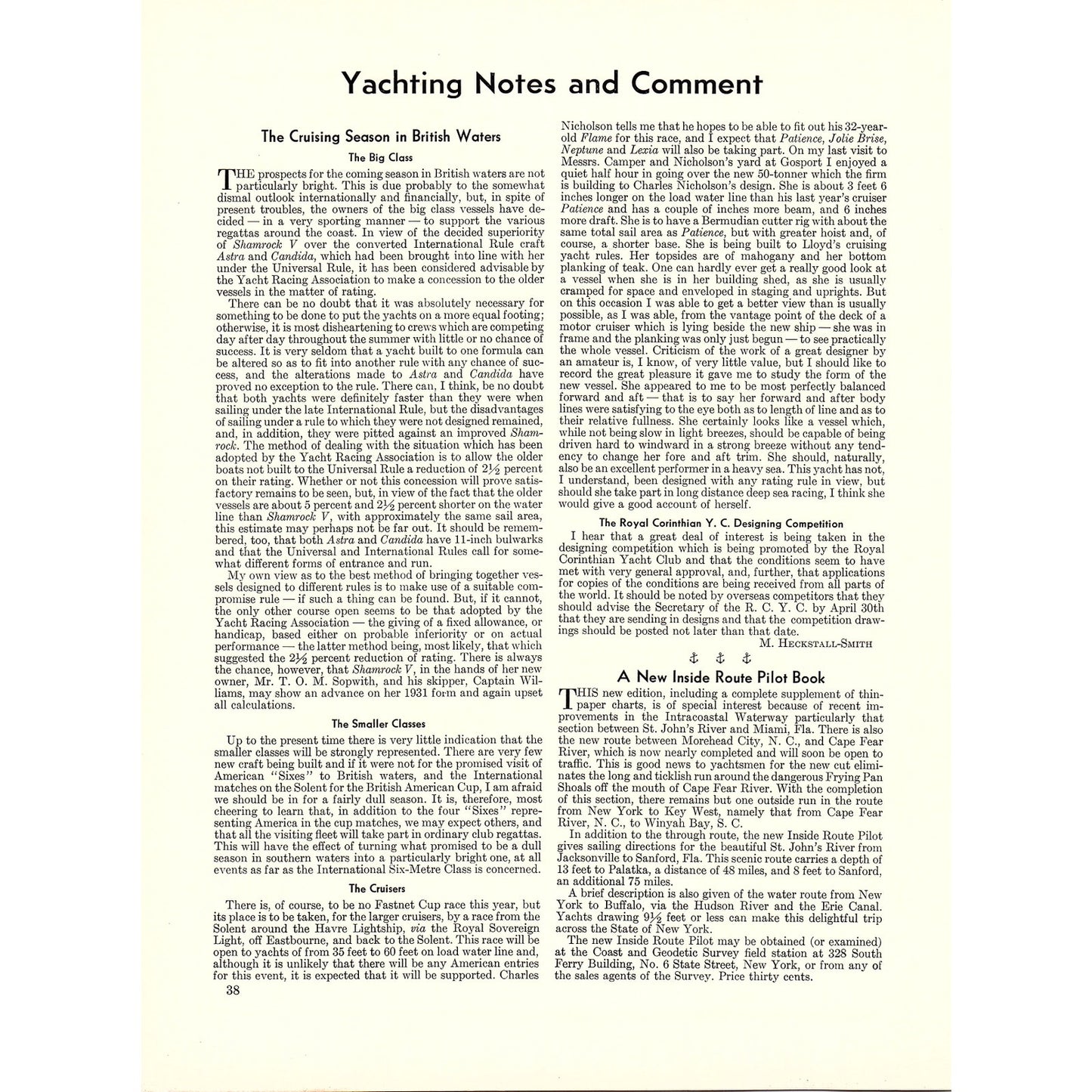 Elco 38' Cruisette Yacht Port Elco Park Avenue NYC 1932 Ad V1-4