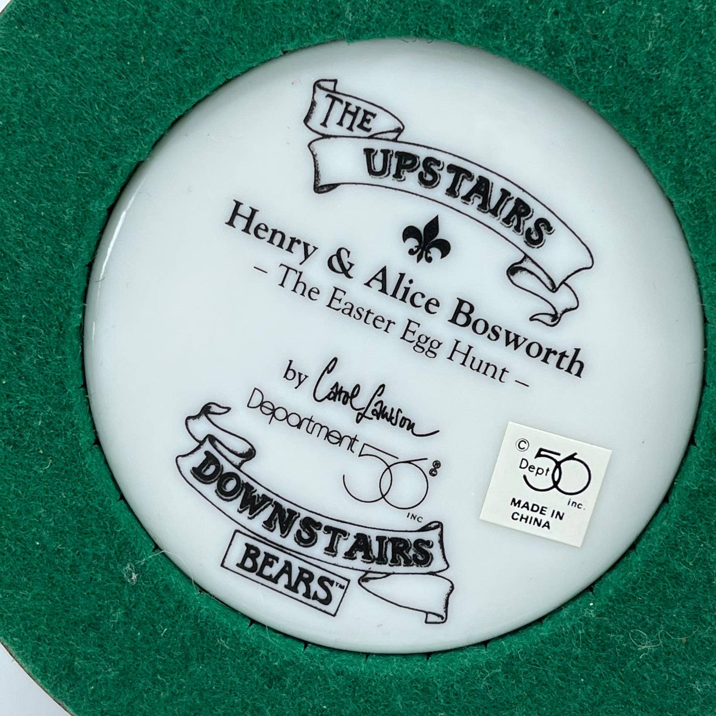 DEPT 56 UPSTAIRS DOWNSTAIRS BEARS Henry & Alice Bosworth The Easter Egg Hunt TB4