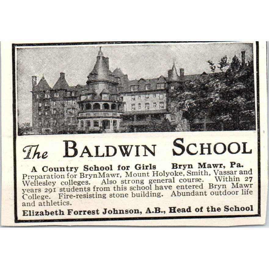 c1920 Harper's Ad - Perkiomen Boys School Oscar S. Kriebel Pennsburg PA EA3-1