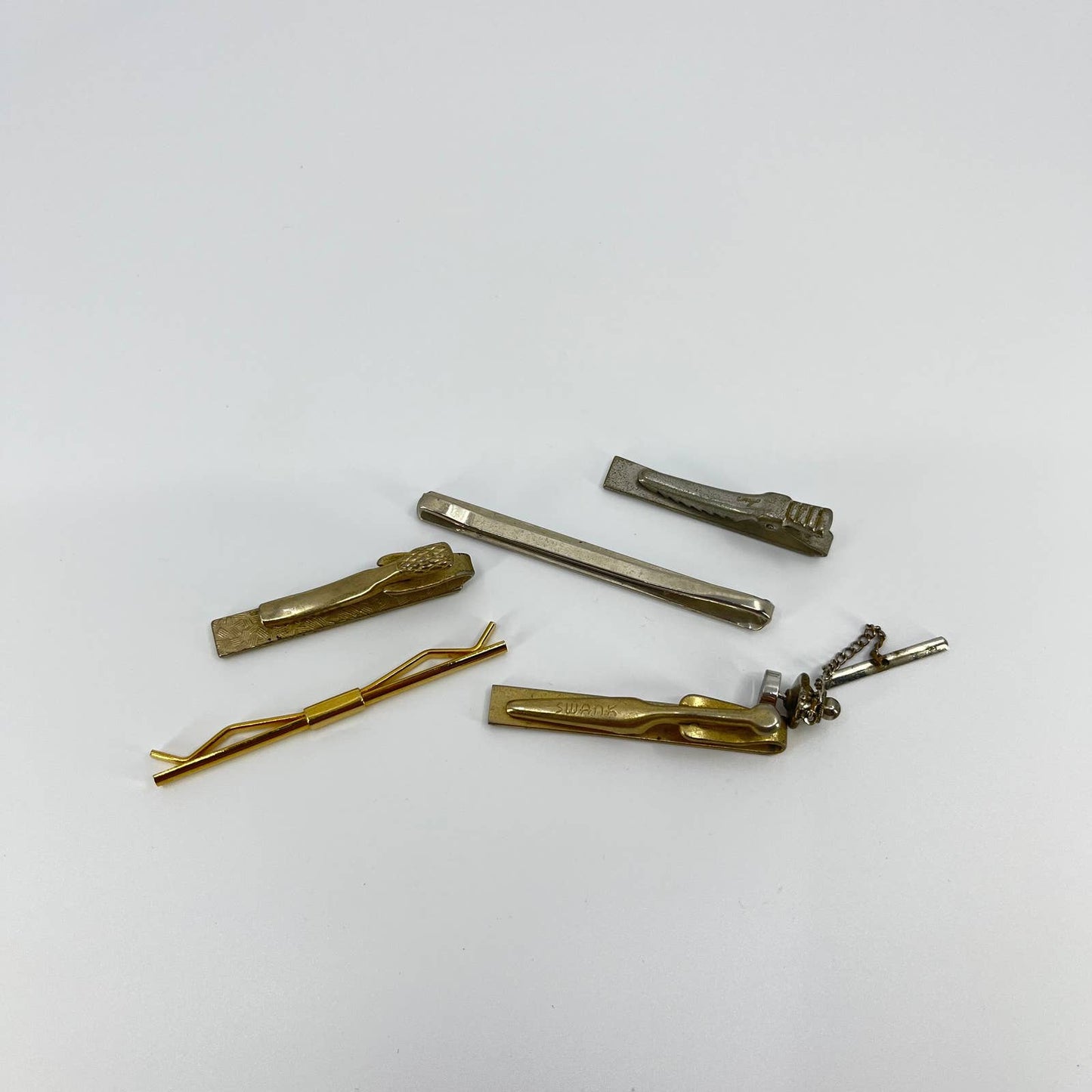 Vintage 6 Piece Lot of Tie Bar Tack Clips SD2