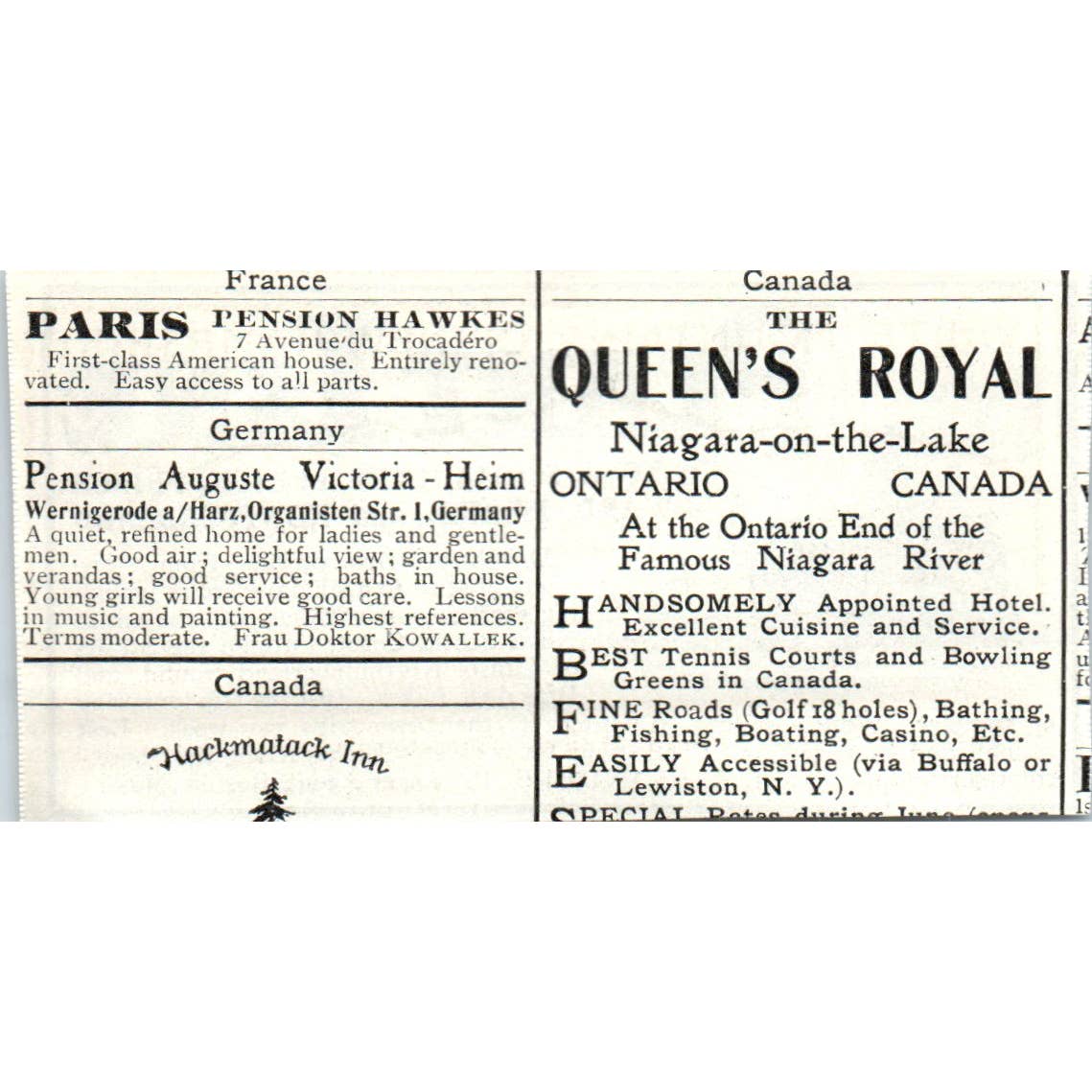Plant Line Nova Scotia Steamship Tour J.A. Flanders - 1903 Original Ad TJ7-L