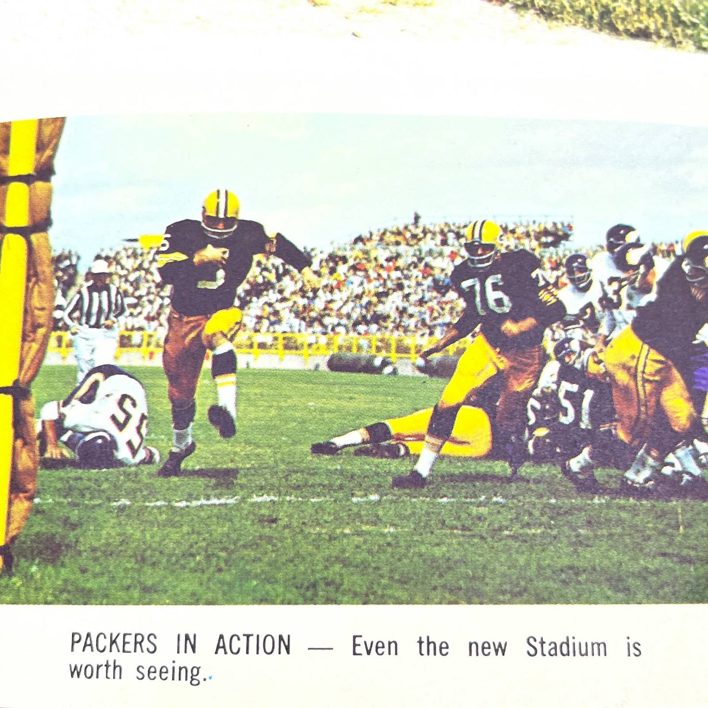 1960s Green Bay Wisconsin Travel Brochure & Fold Out Poster J. Perrigoue AB8