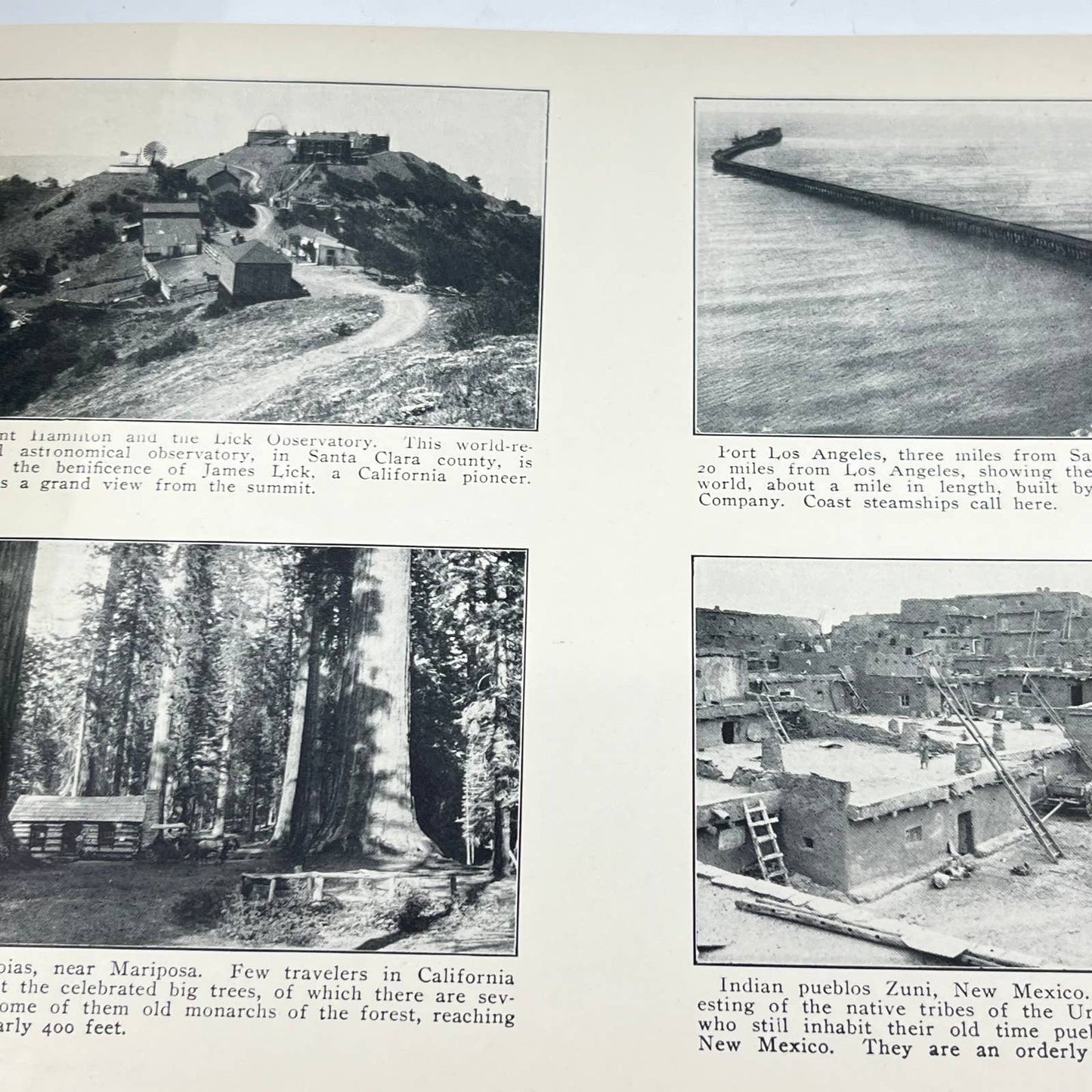 RARE 1902 A Collection of California's Famous Scenes Tourist Photo Book TF9