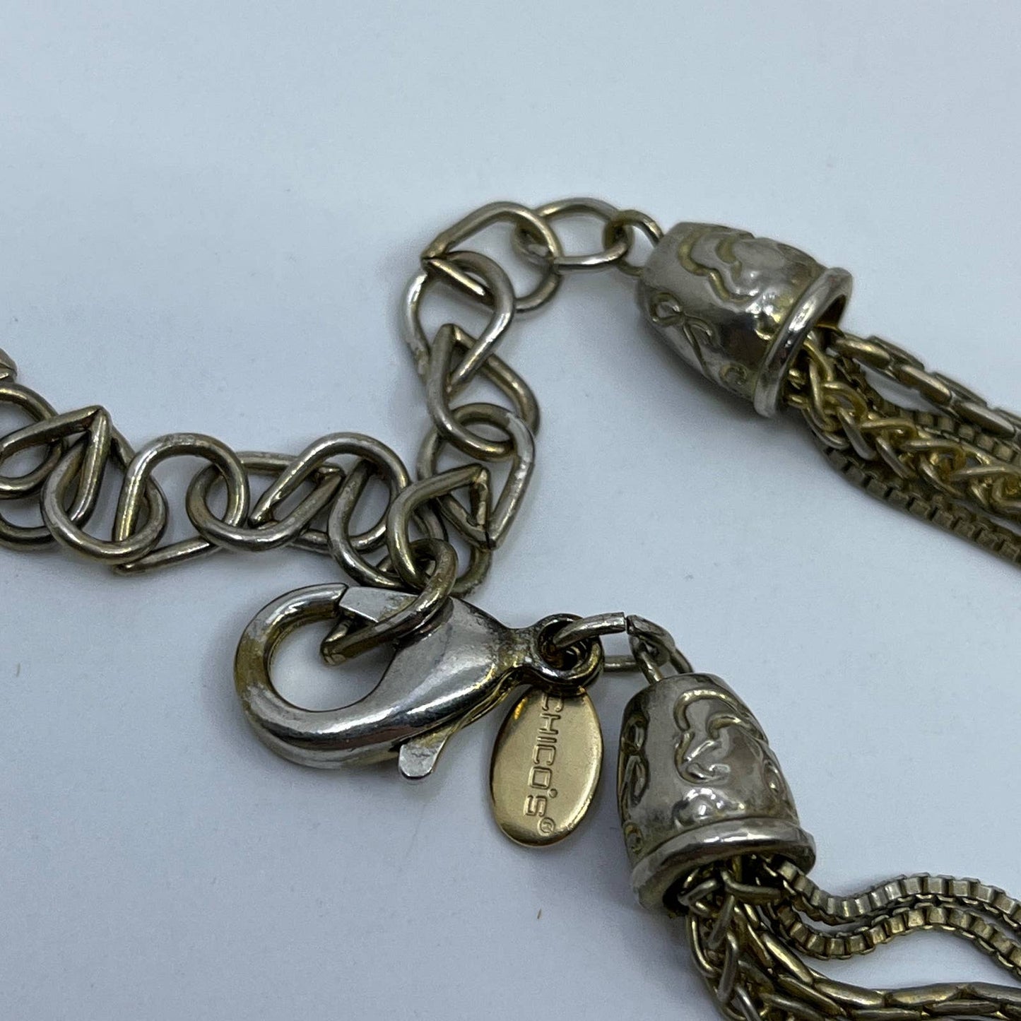 Vintage Boho CHICOS Cluster of Lucite Baubles Pendant Necklace SD5