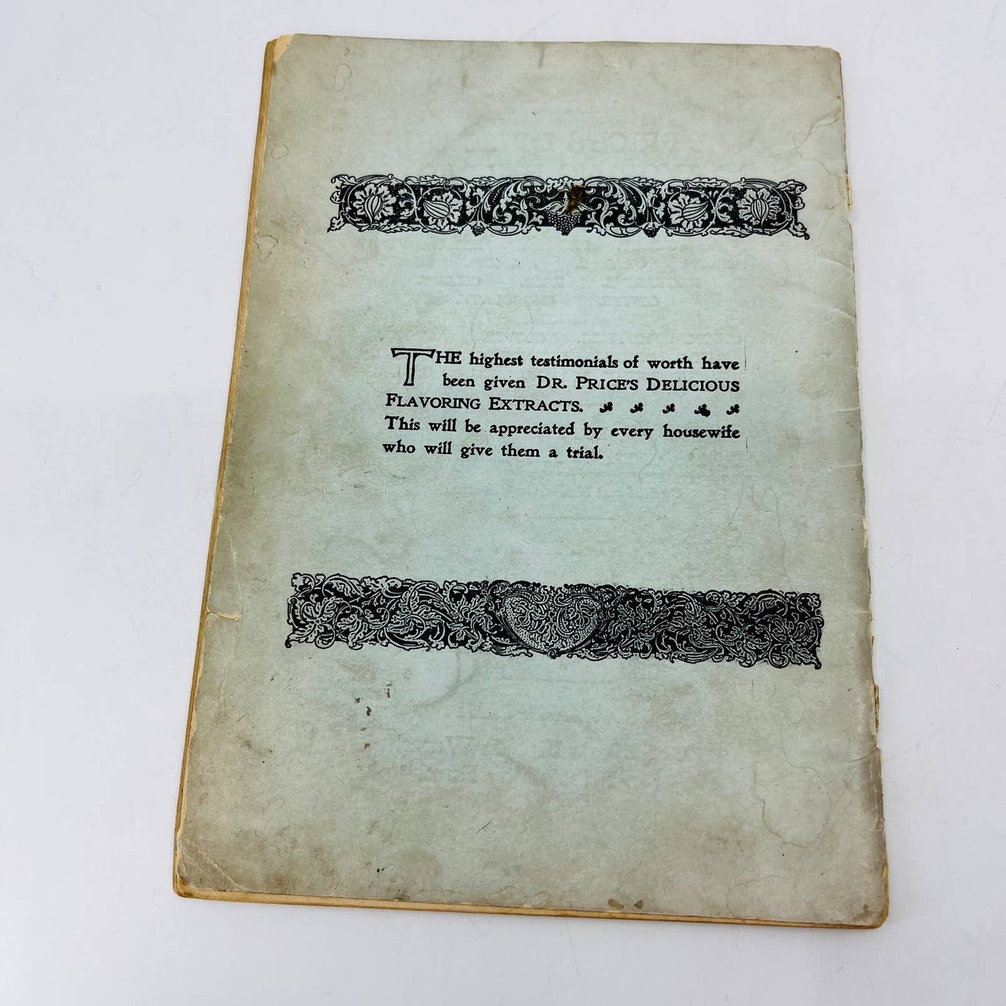 1899 Dr.Price’s Excellent Recipes Delicious Desserts Cookbook Cincinnati OH BA3