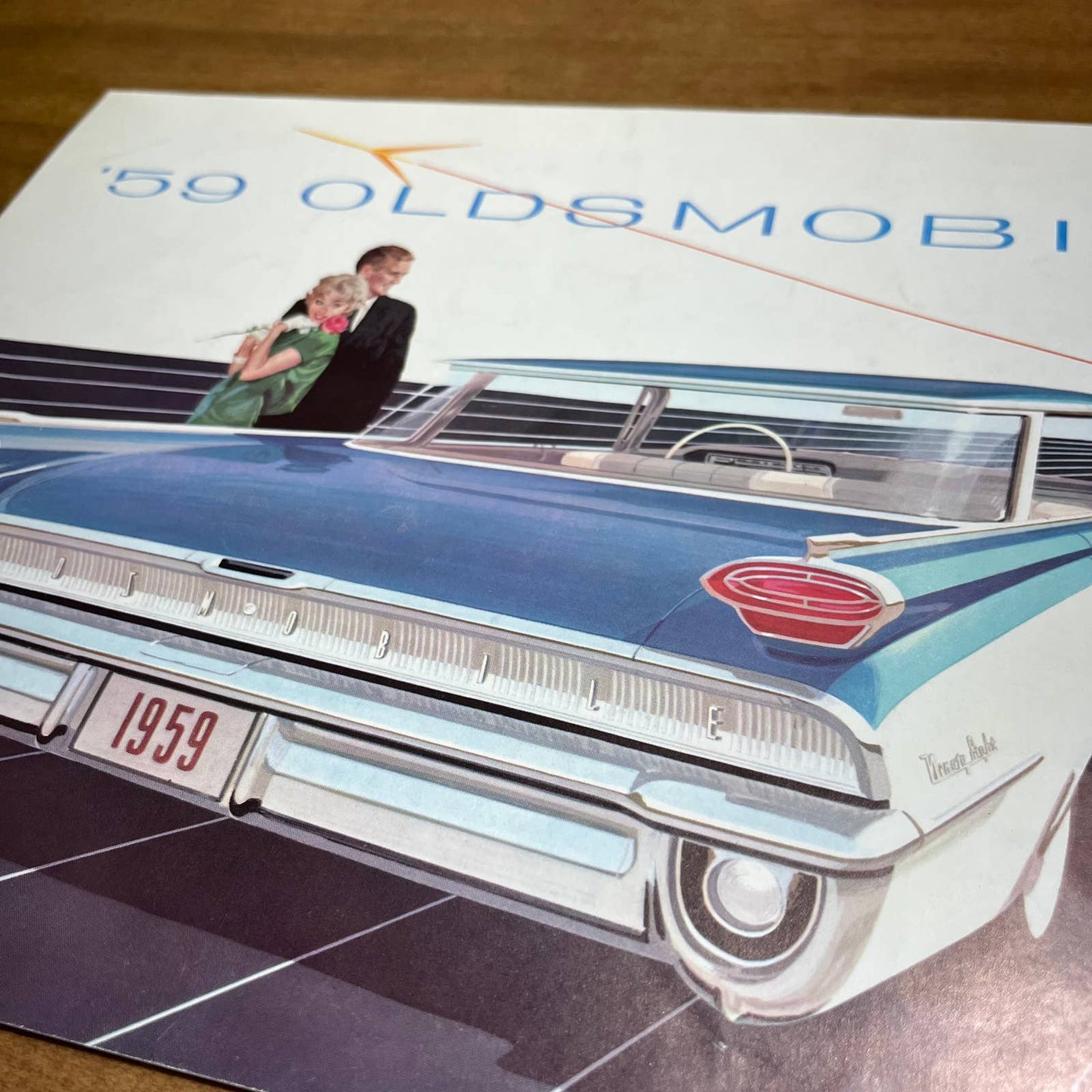 1959 Oldsmobile Full Color Deluxe Sales Brochure Ninety-Eight Super 88 Fiesta B4