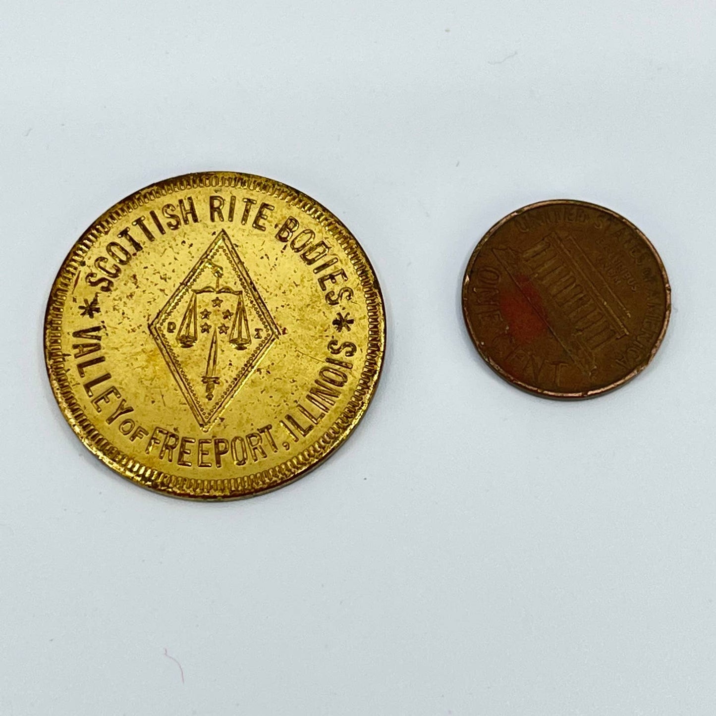 Princes of Jerusalem Freeport IL Council Accepted Scottish Rite Token Coin SD1